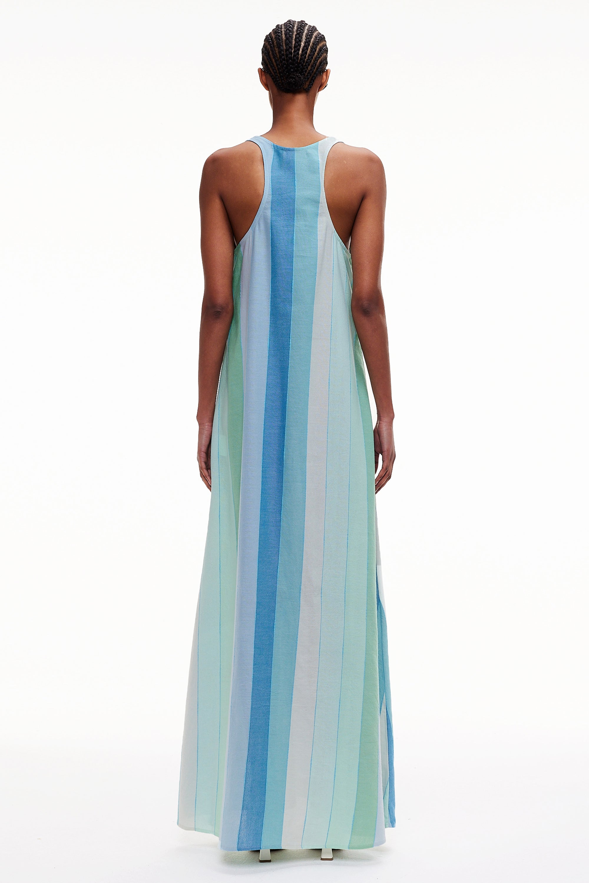 The T-Back Tank Dress - Stripe 42