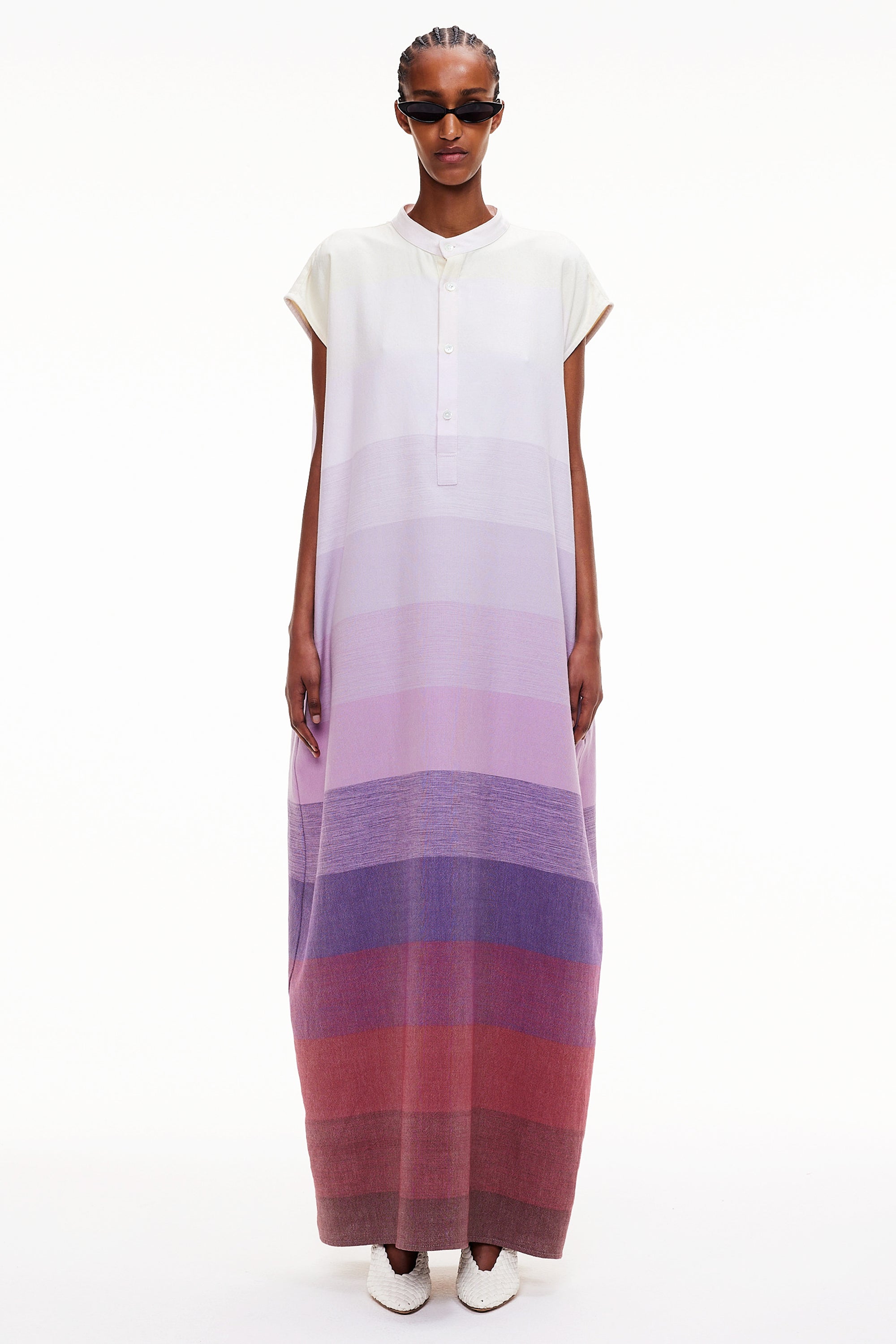 The Column Caftan - Stripe 49