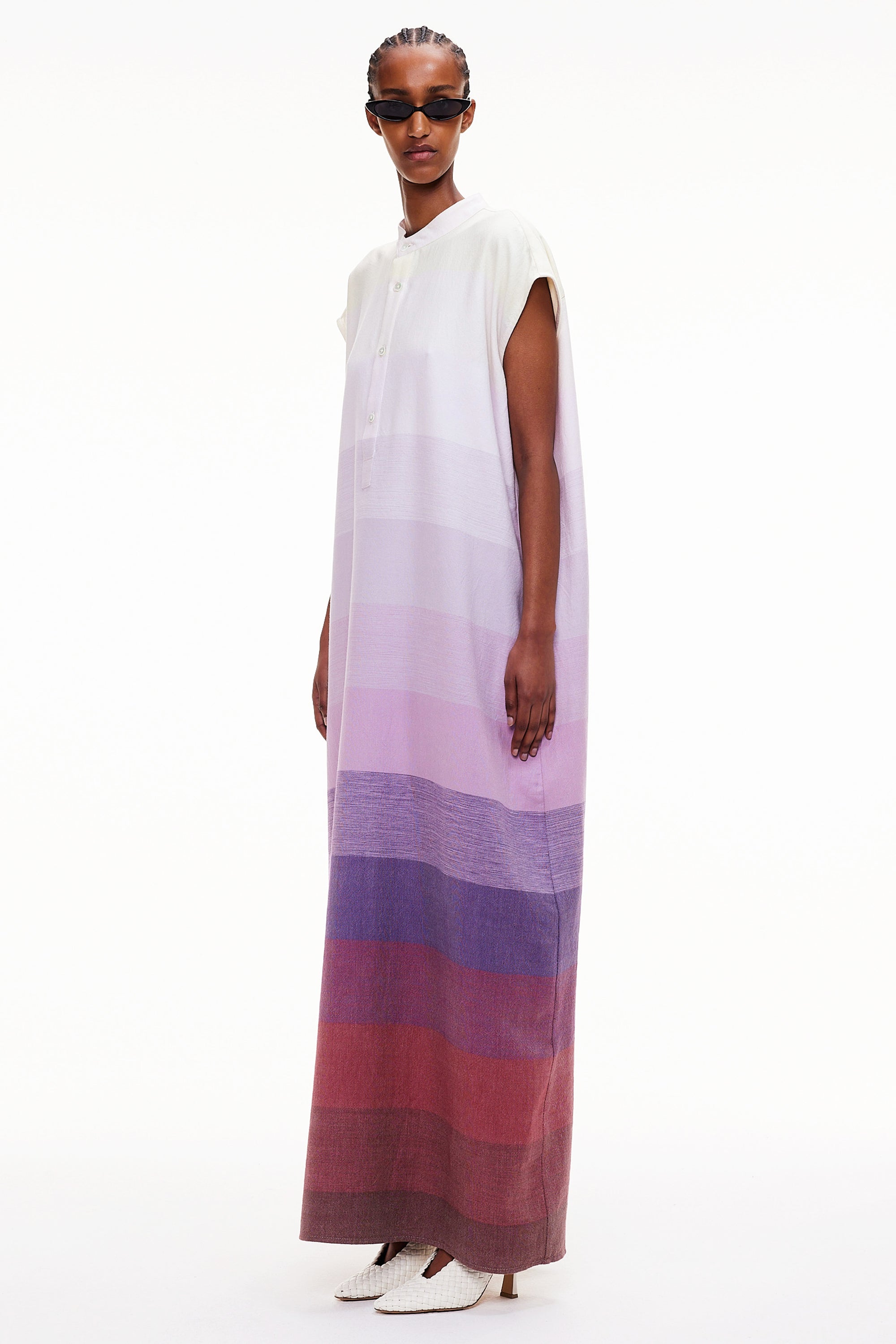 The Column Caftan - Stripe 49
