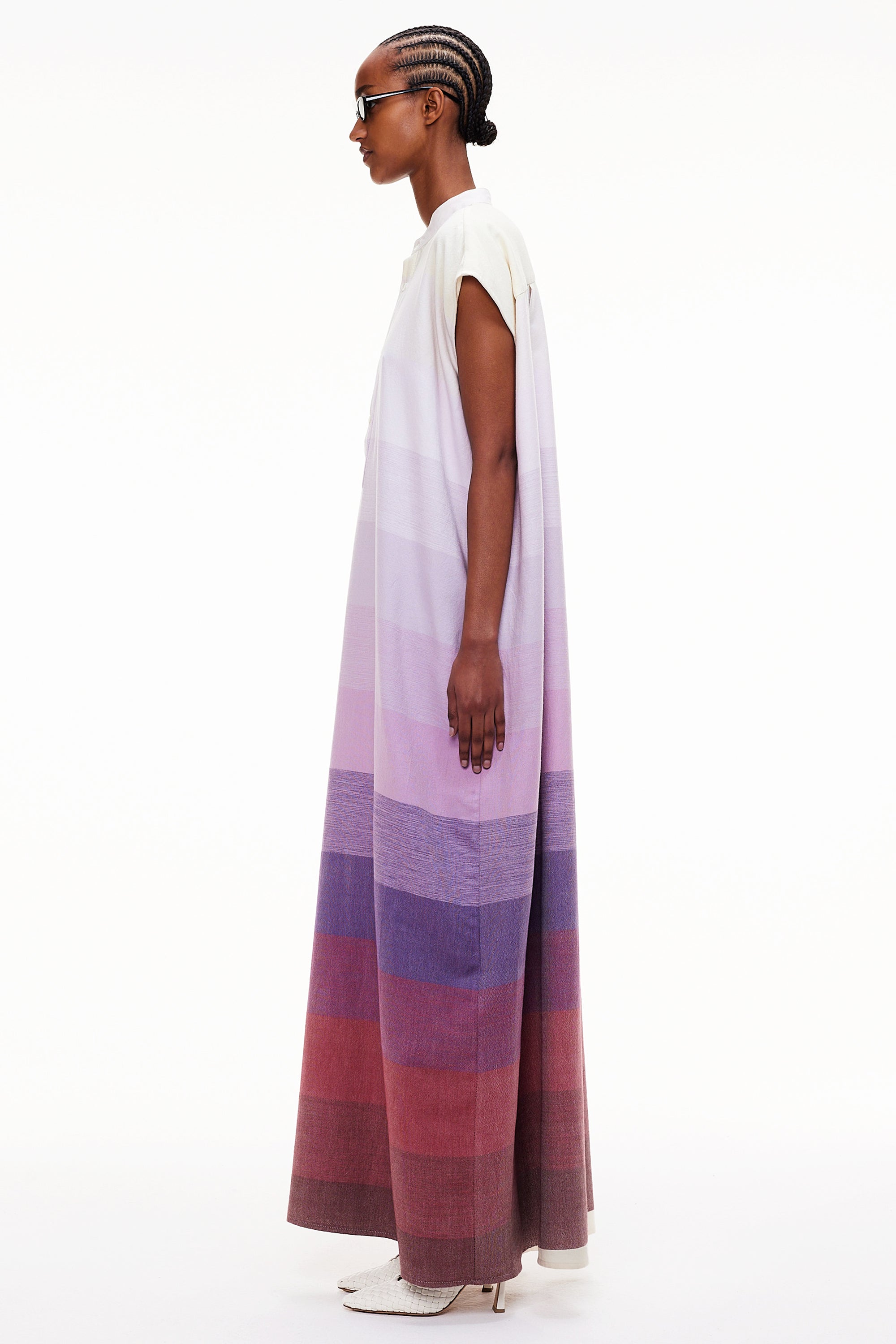 The Column Caftan - Stripe 49