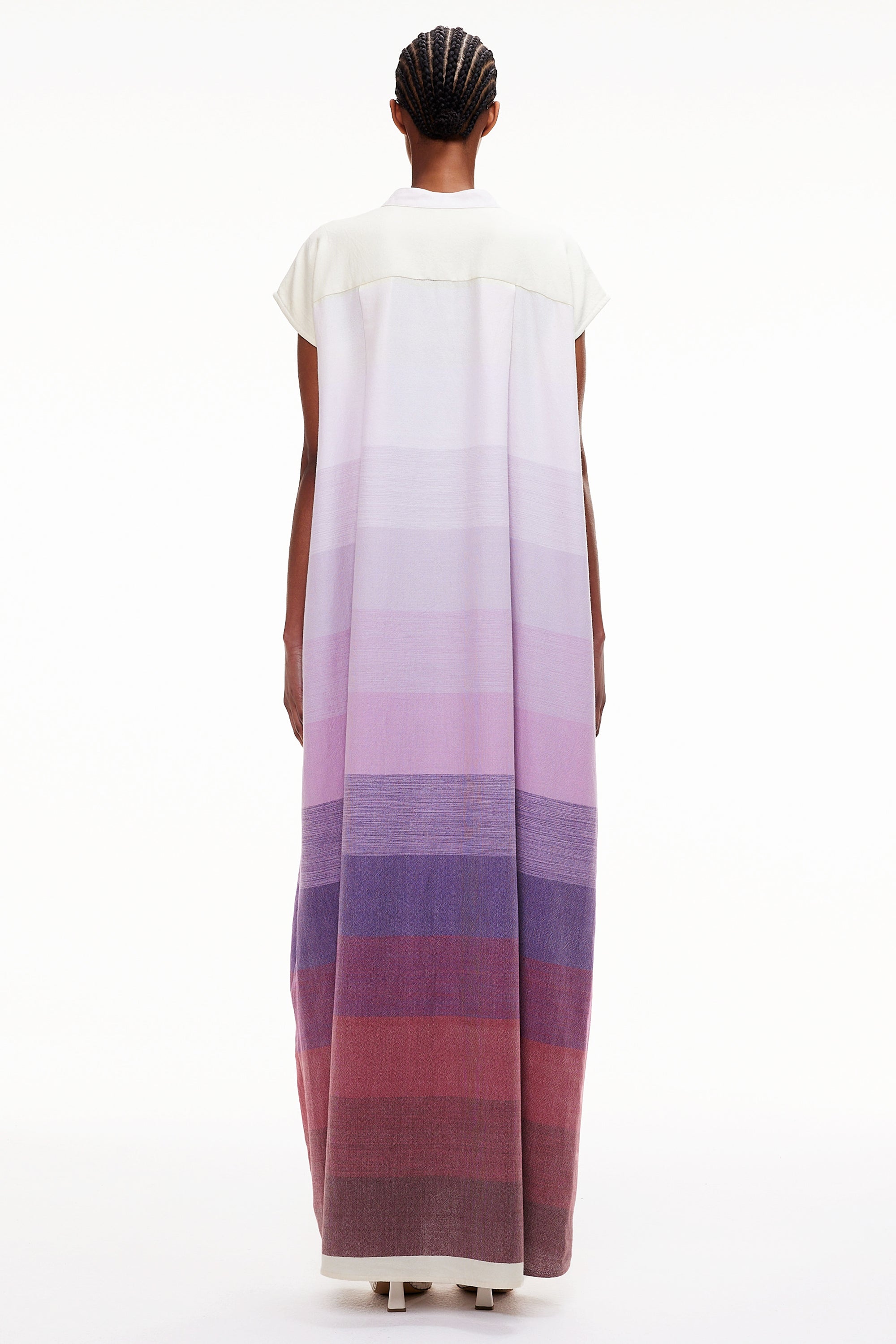 The Column Caftan - Stripe 49