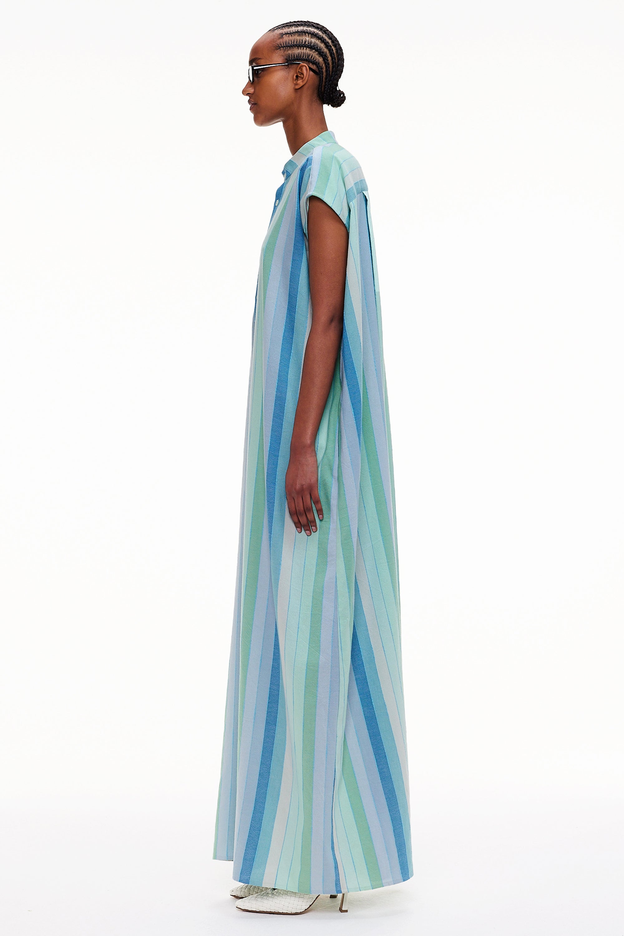 The Column Caftan - Stripe 45