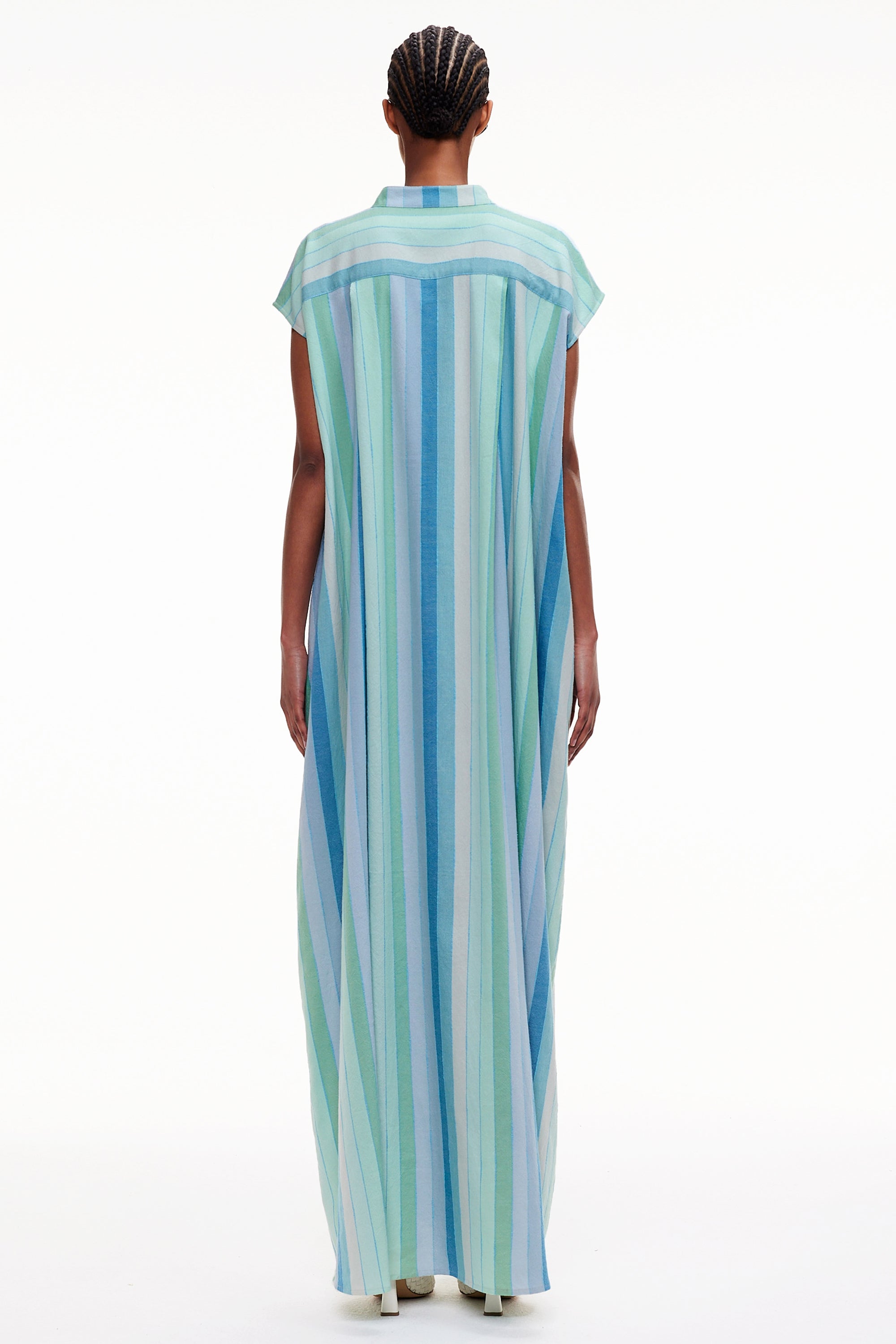 The Column Caftan - Stripe 45