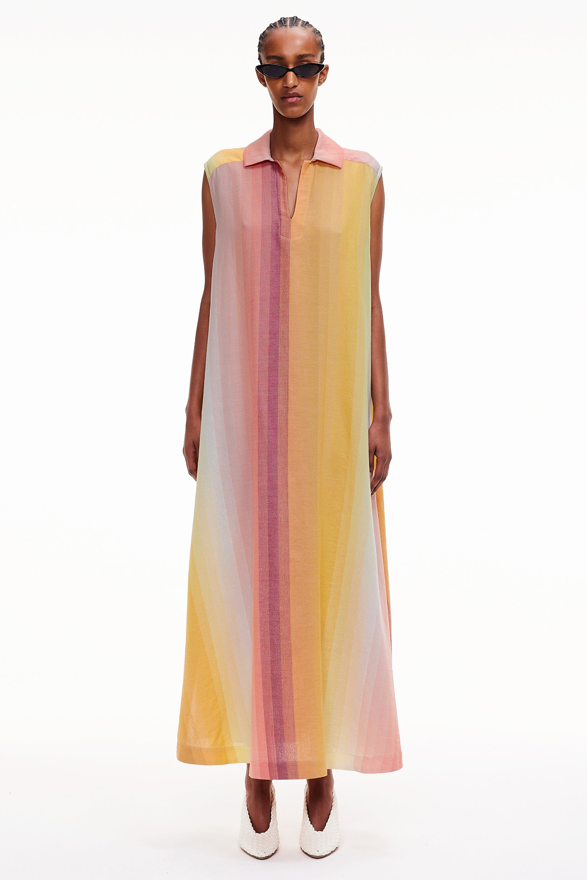 The Sleeveless Caftan - Stripe 75