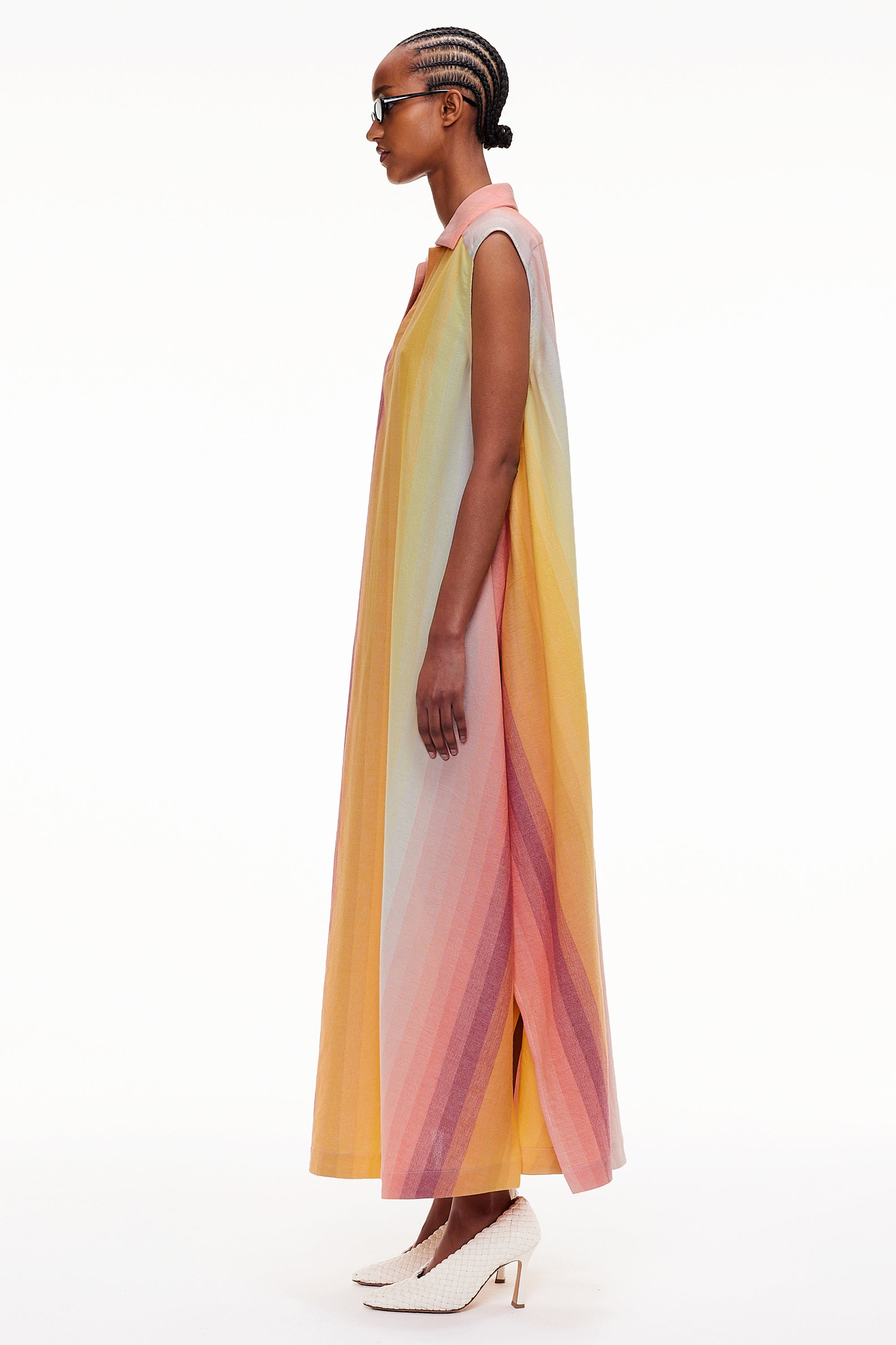 The Sleeveless Caftan - Stripe 75