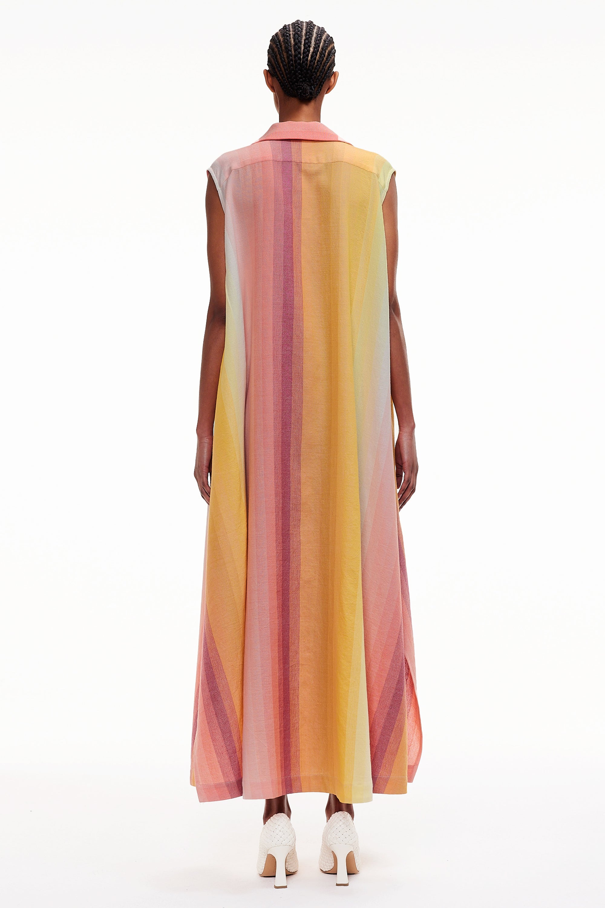 The Sleeveless Caftan - Stripe 75