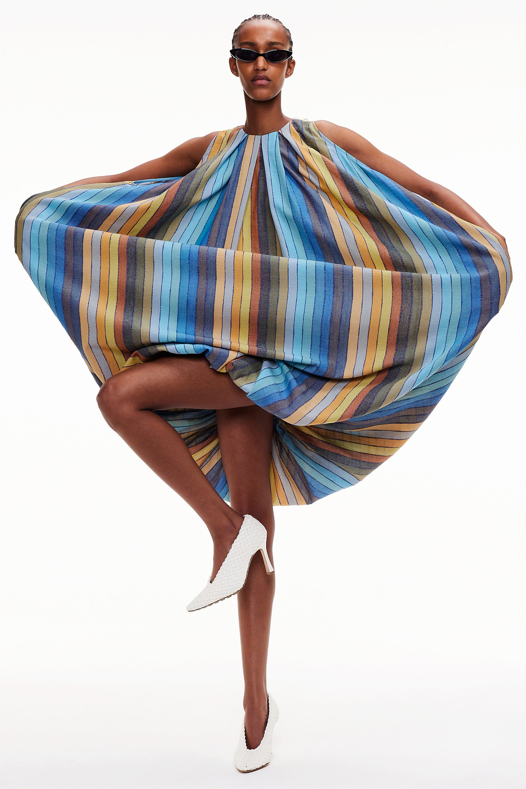 The Balloon Dress - Stripe 27