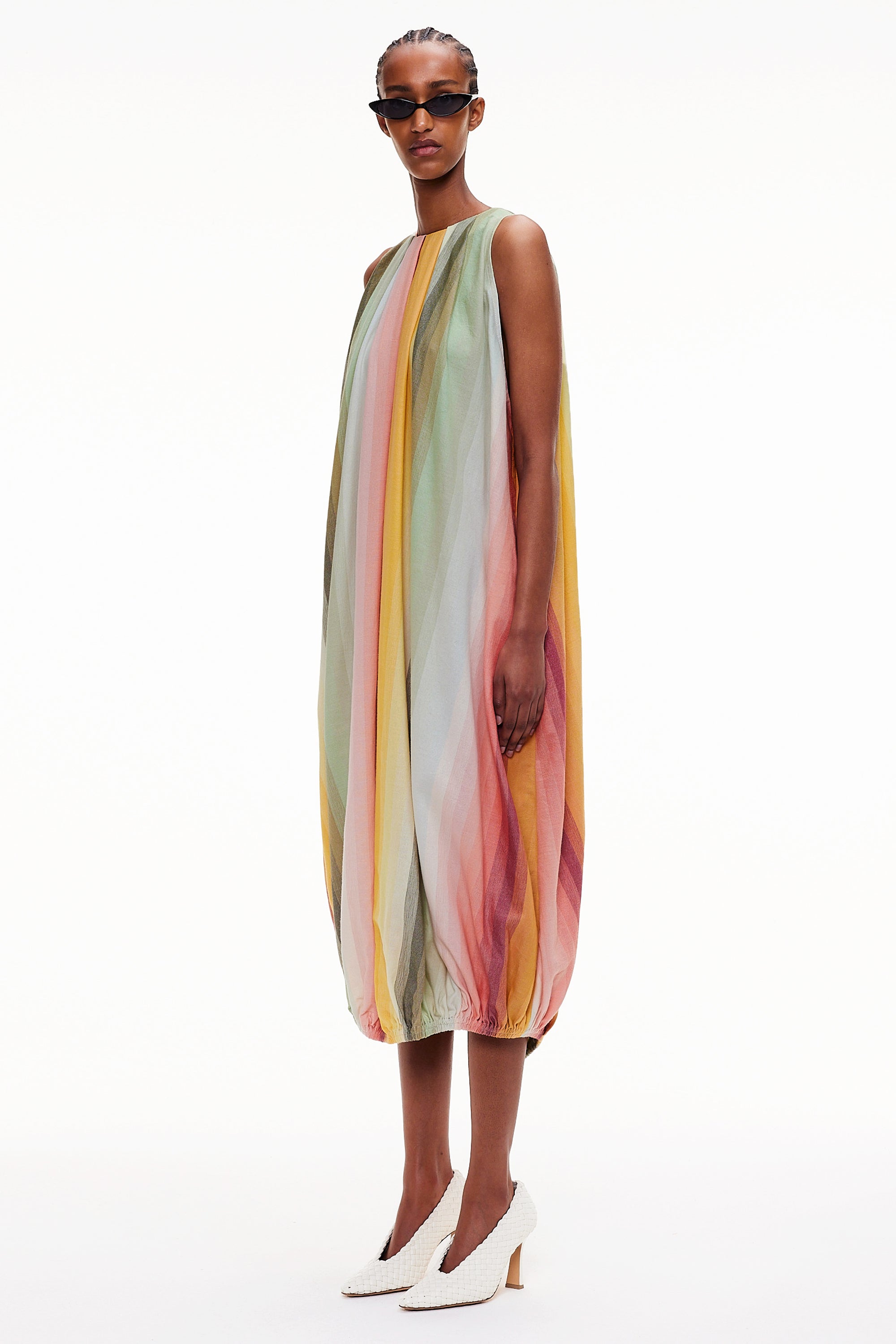 The Balloon Dress - Stripe 87