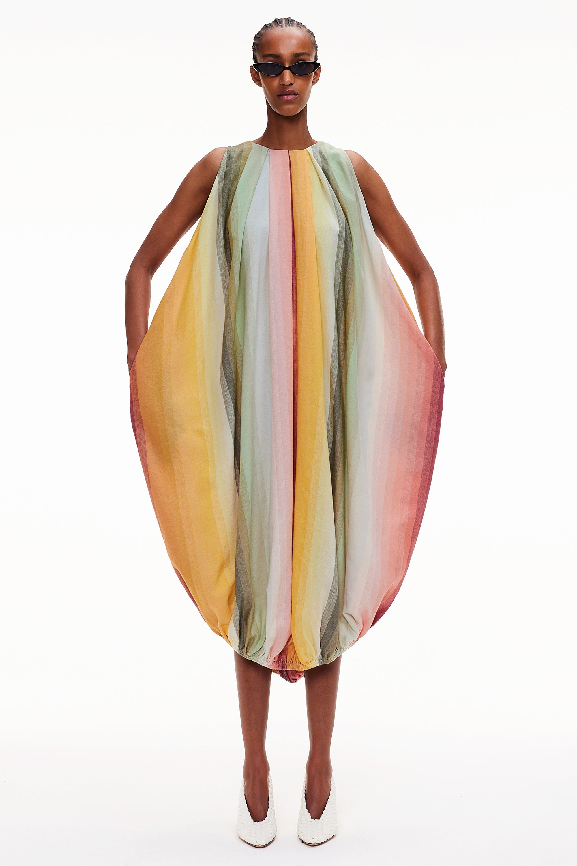 The Balloon Dress - Stripe 87
