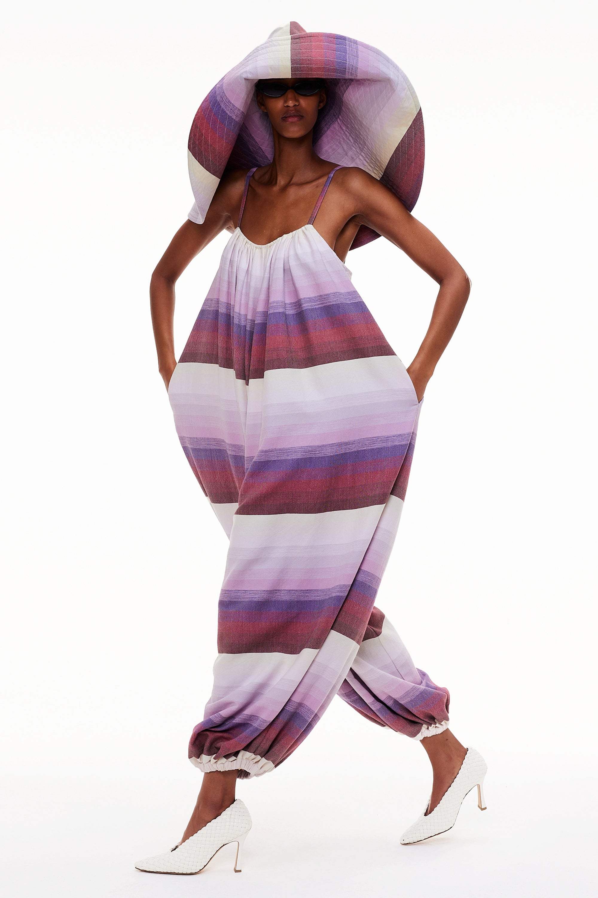 The Pamela Hat - Stripe 52