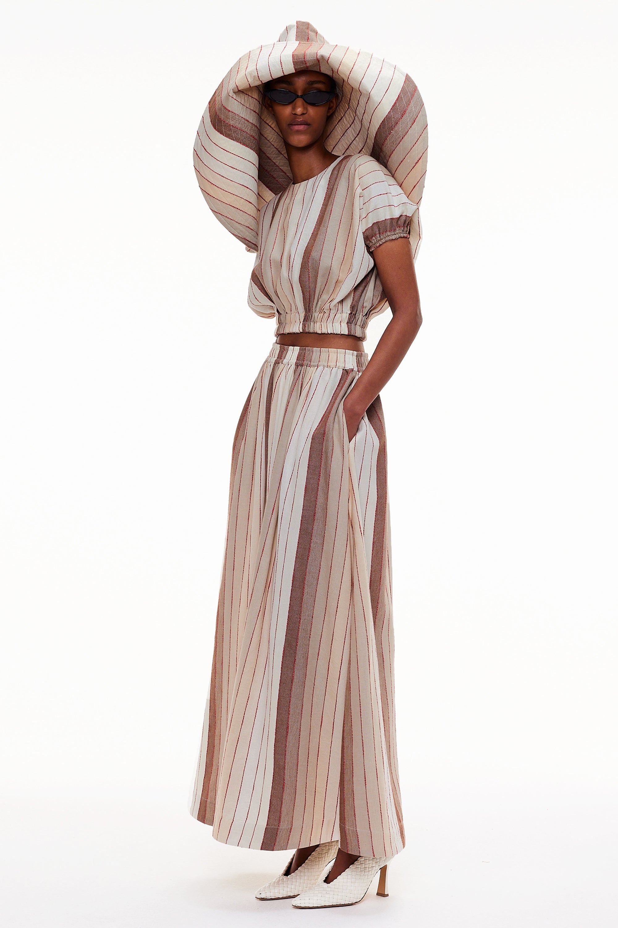 The Pamela Hat - Stripe 54