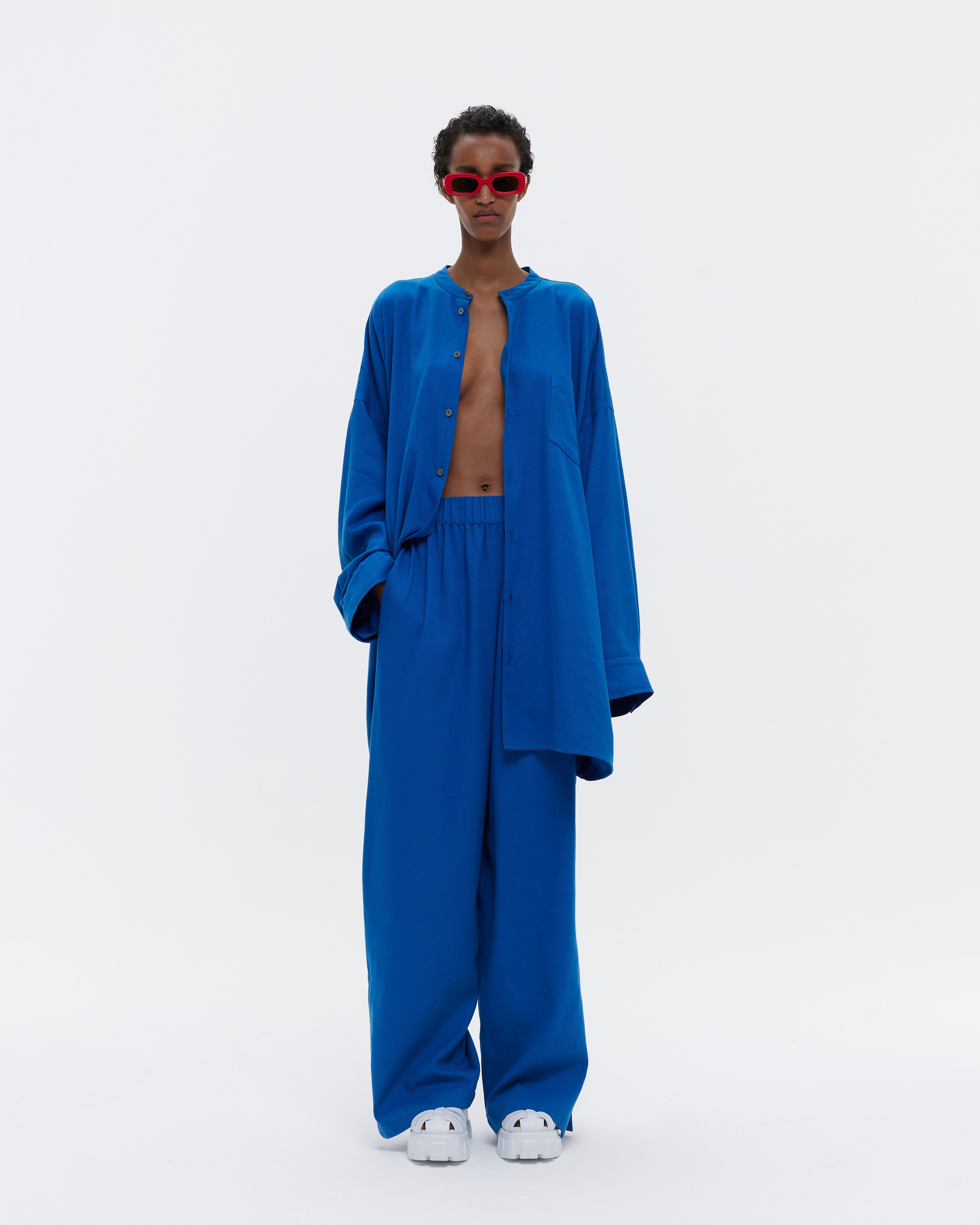 THE PALAZZO PANT : YVES BLUE