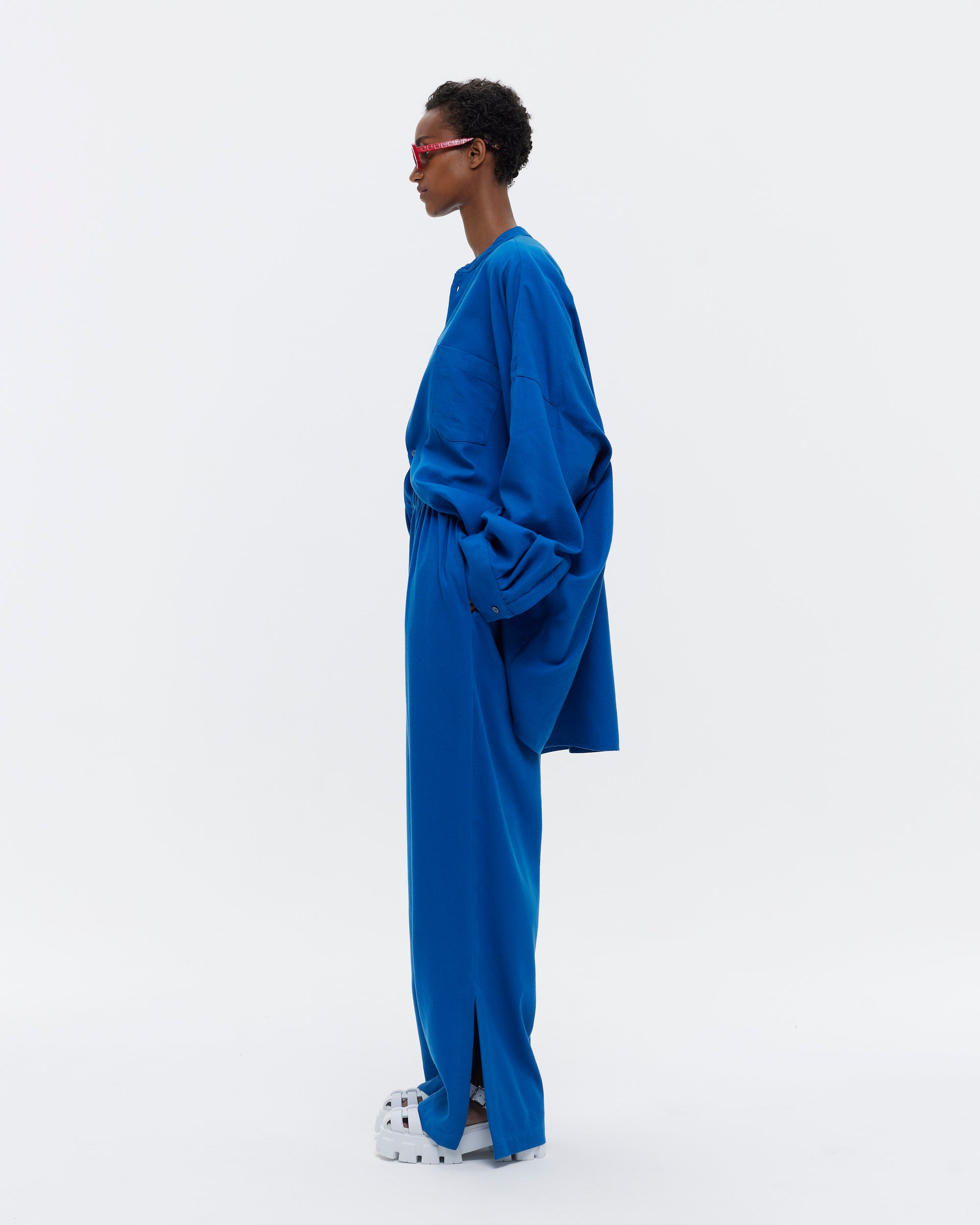 THE PALAZZO PANT : YVES BLUE