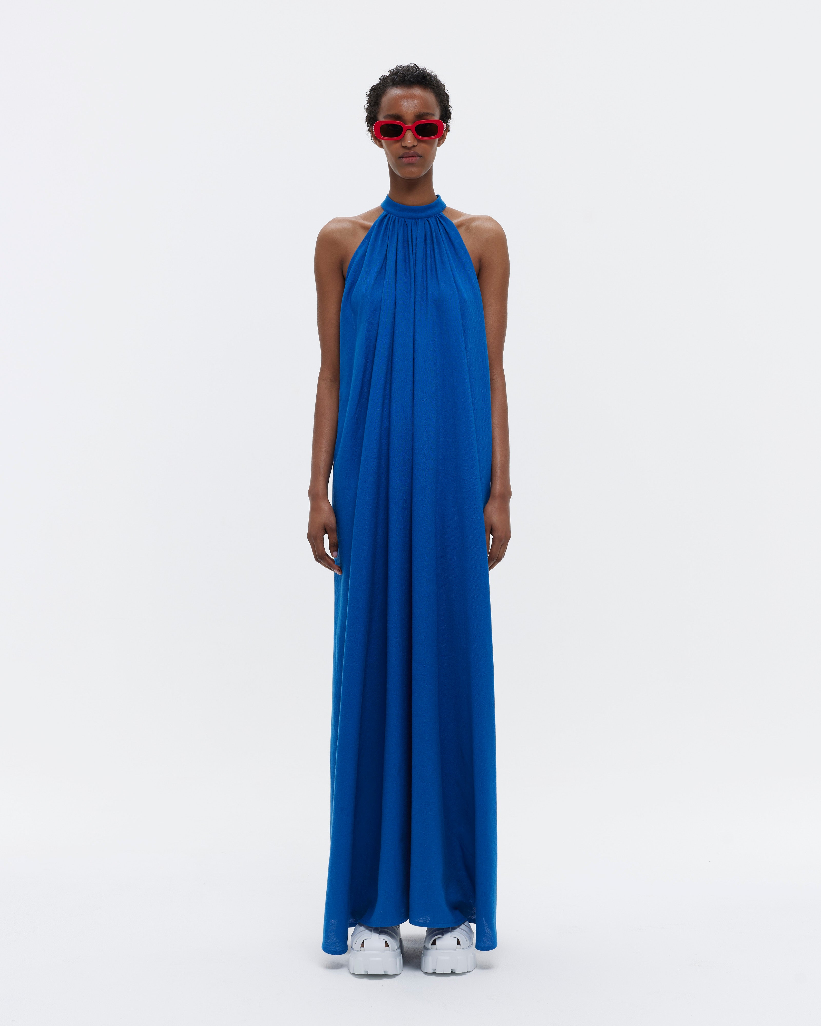 THE CHOKER HALTER DRESS : YVES BLUE