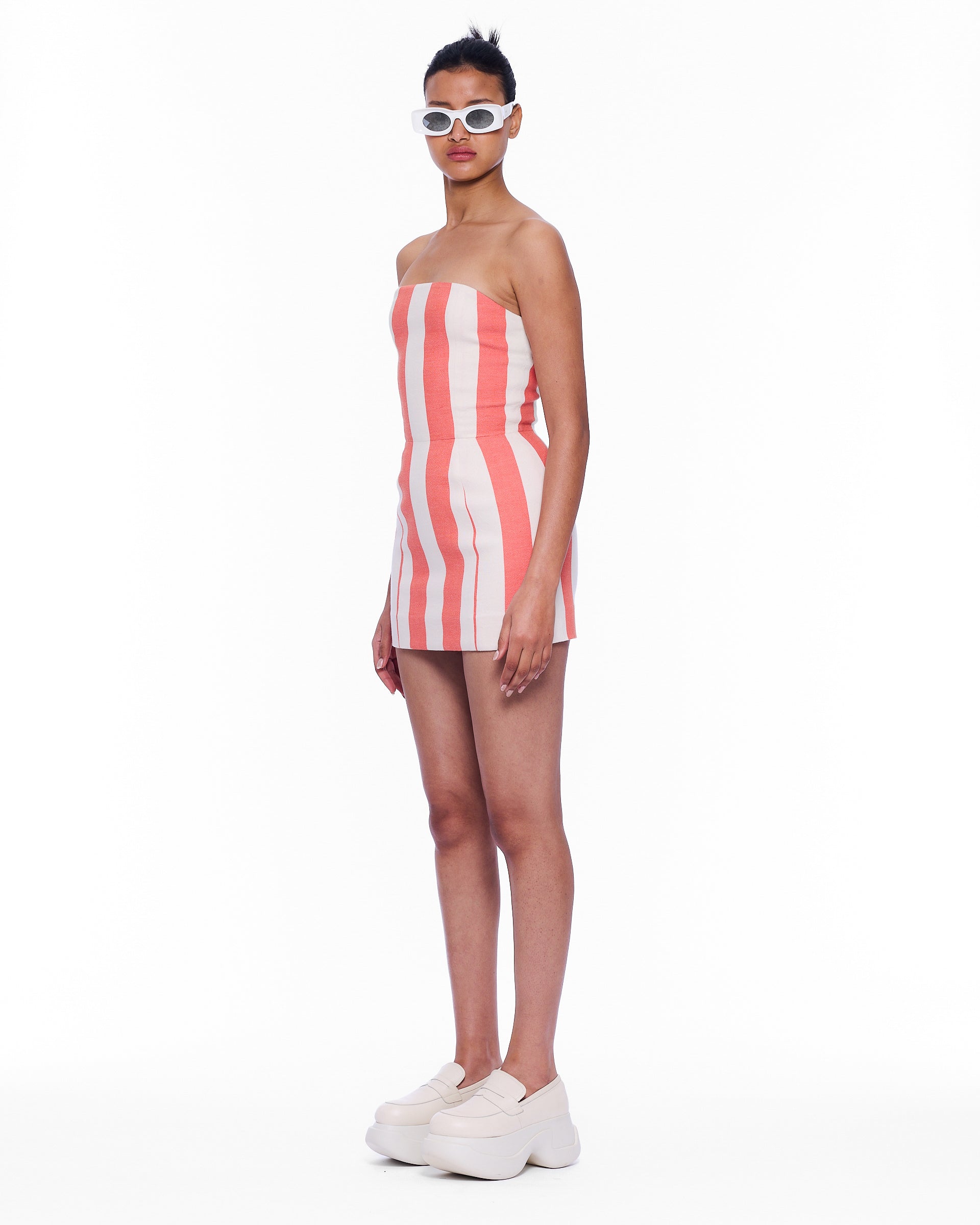 The Sculpted Corset Dress : Stripe 11