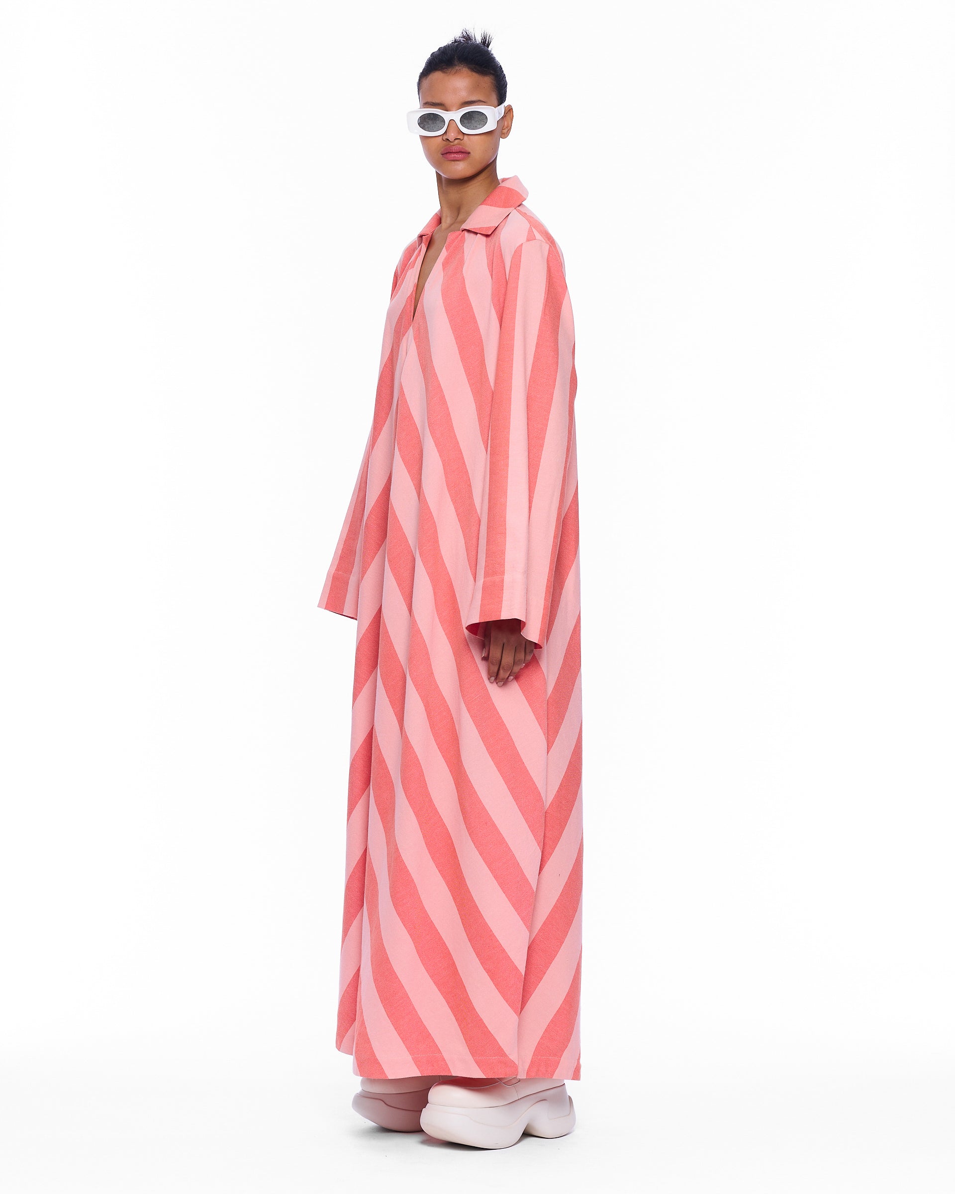 The V-Neck Caftan : Stripe 10