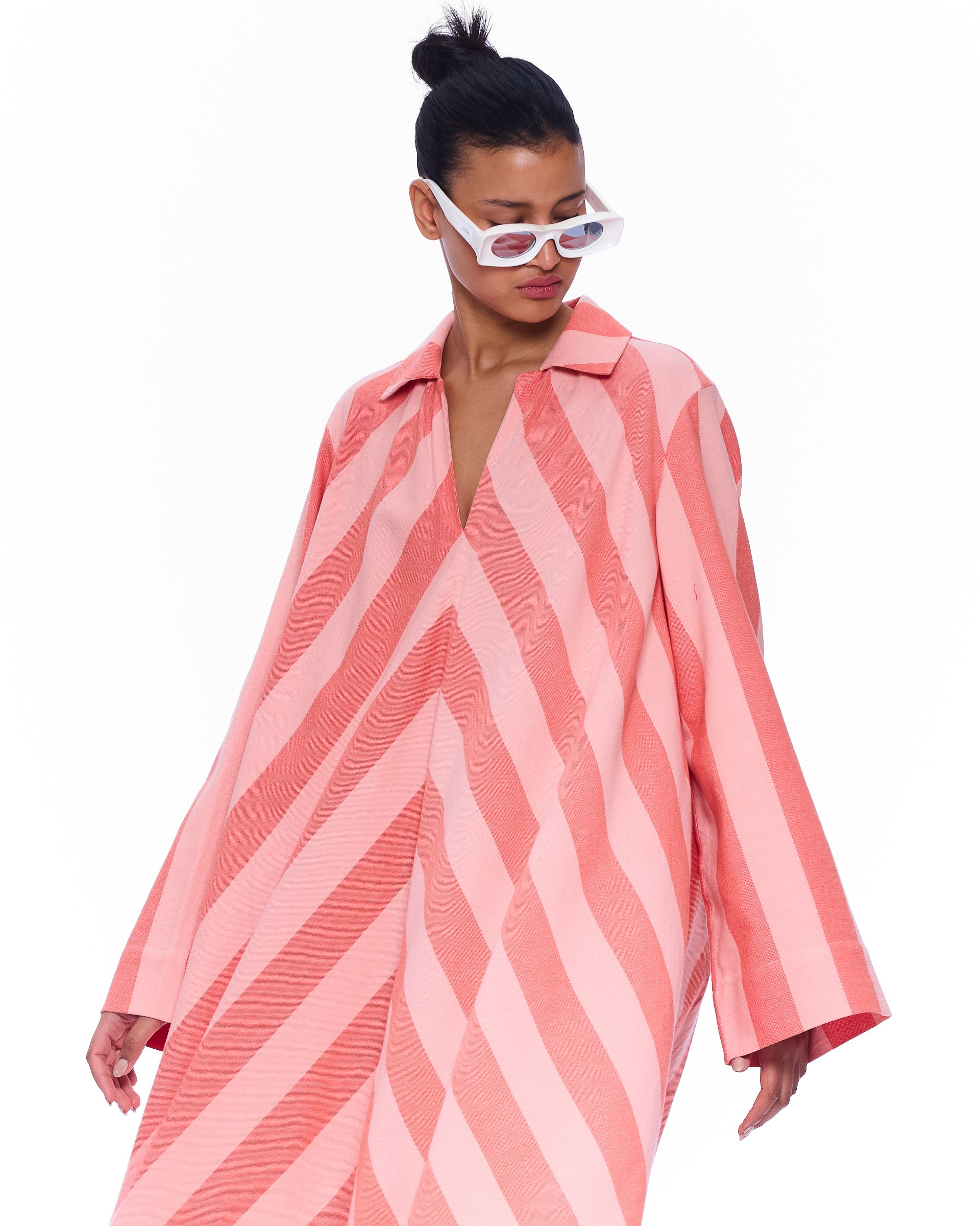 The V-Neck Caftan : Stripe 10