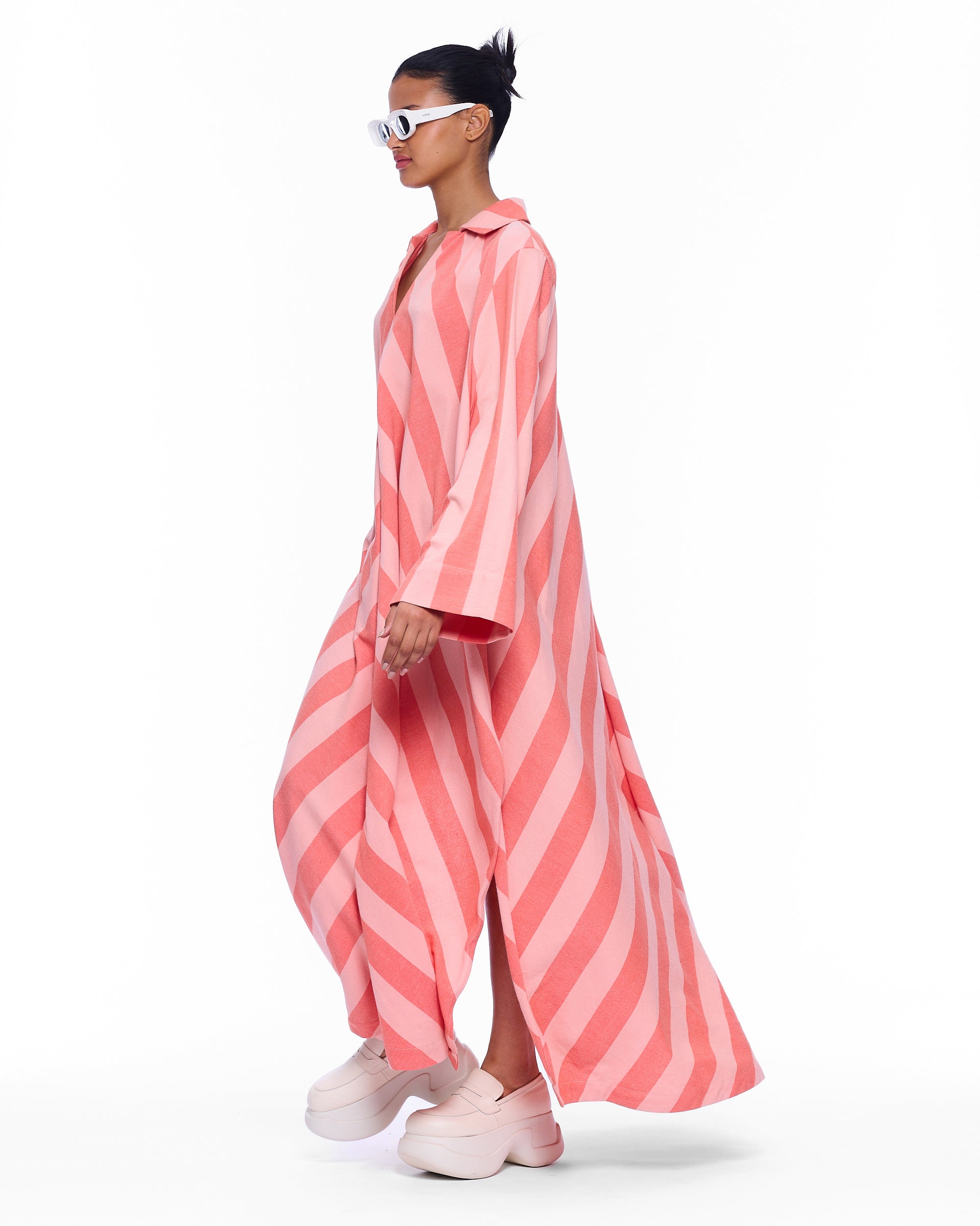 The V-Neck Caftan : Stripe 10