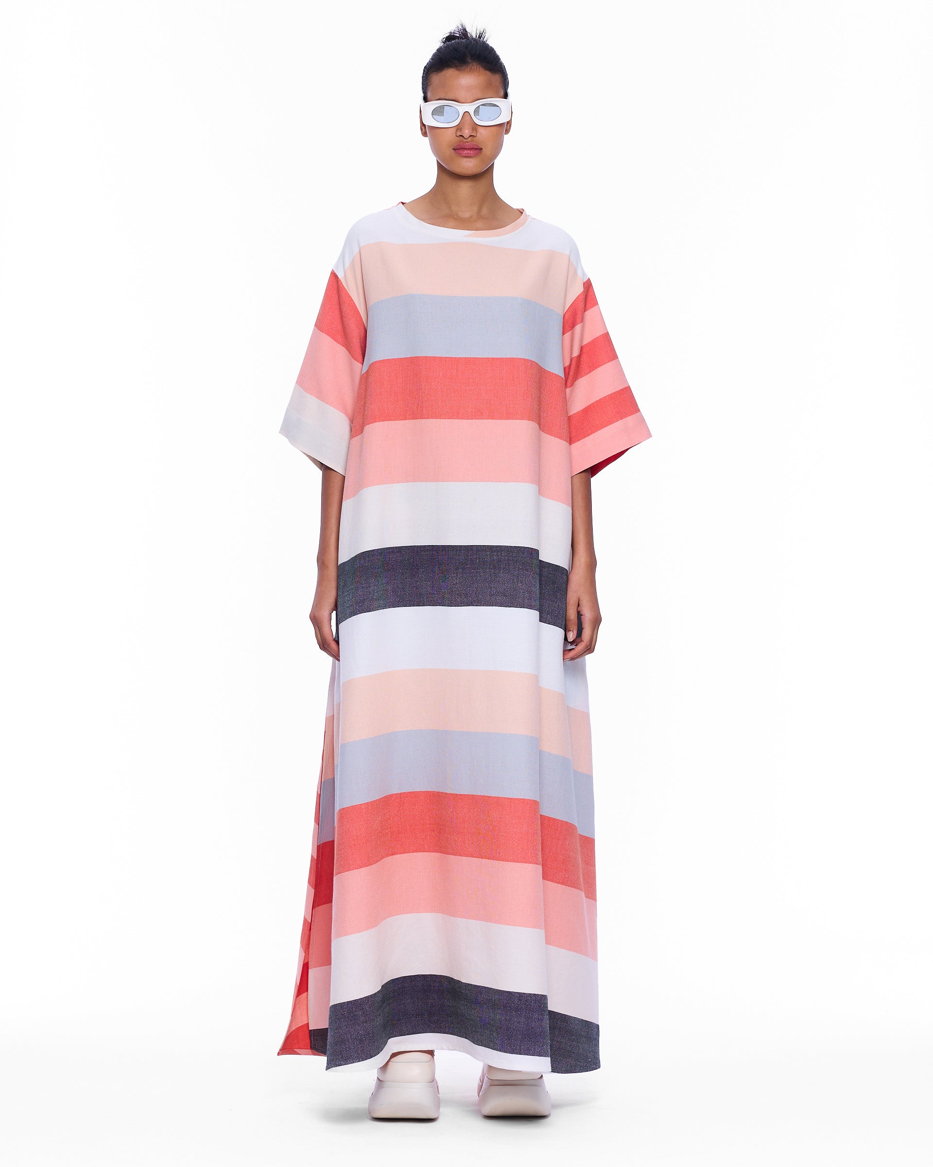 The T-Shirt Dress : Mixed Stripe