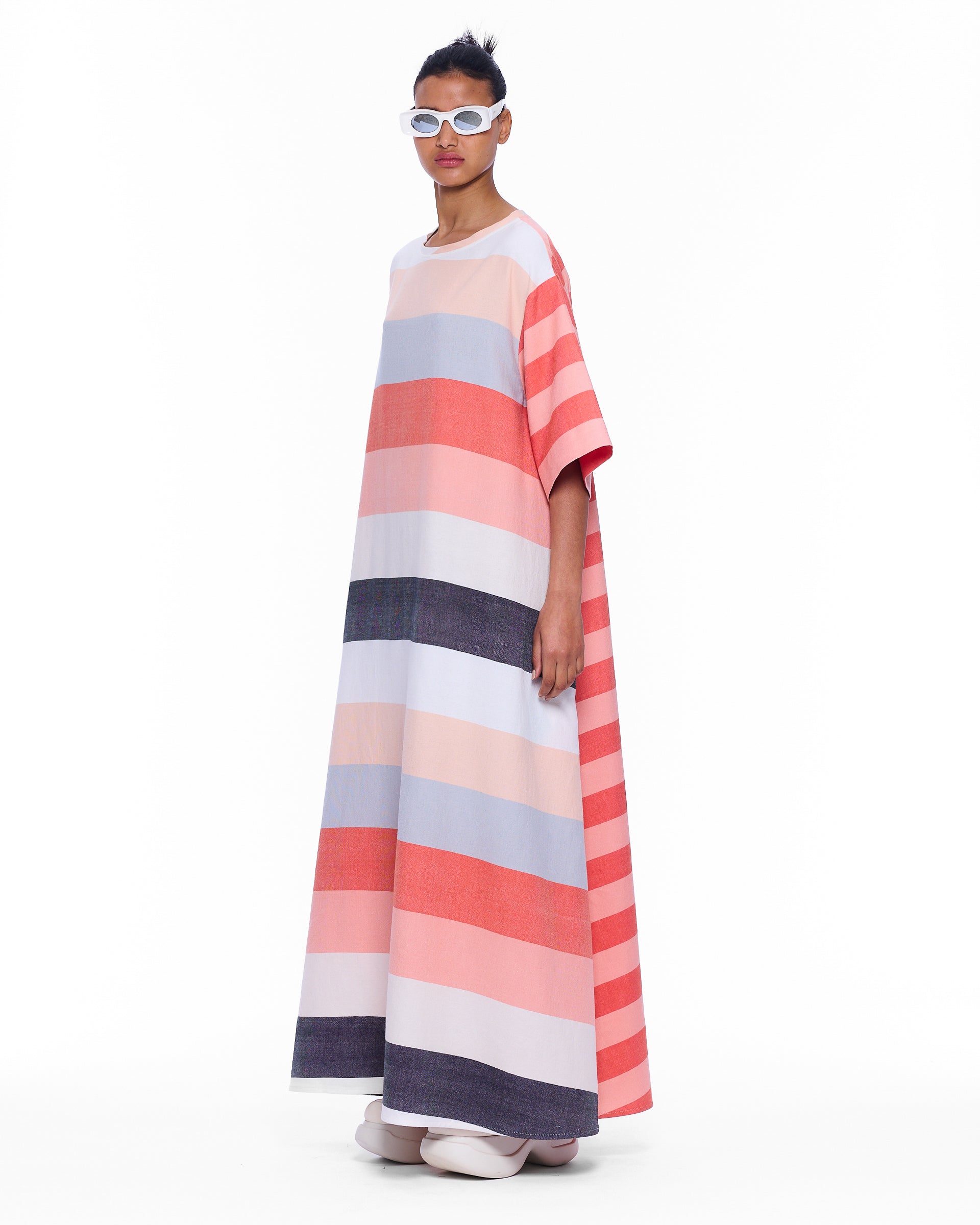 The T-Shirt Dress : Mixed Stripe