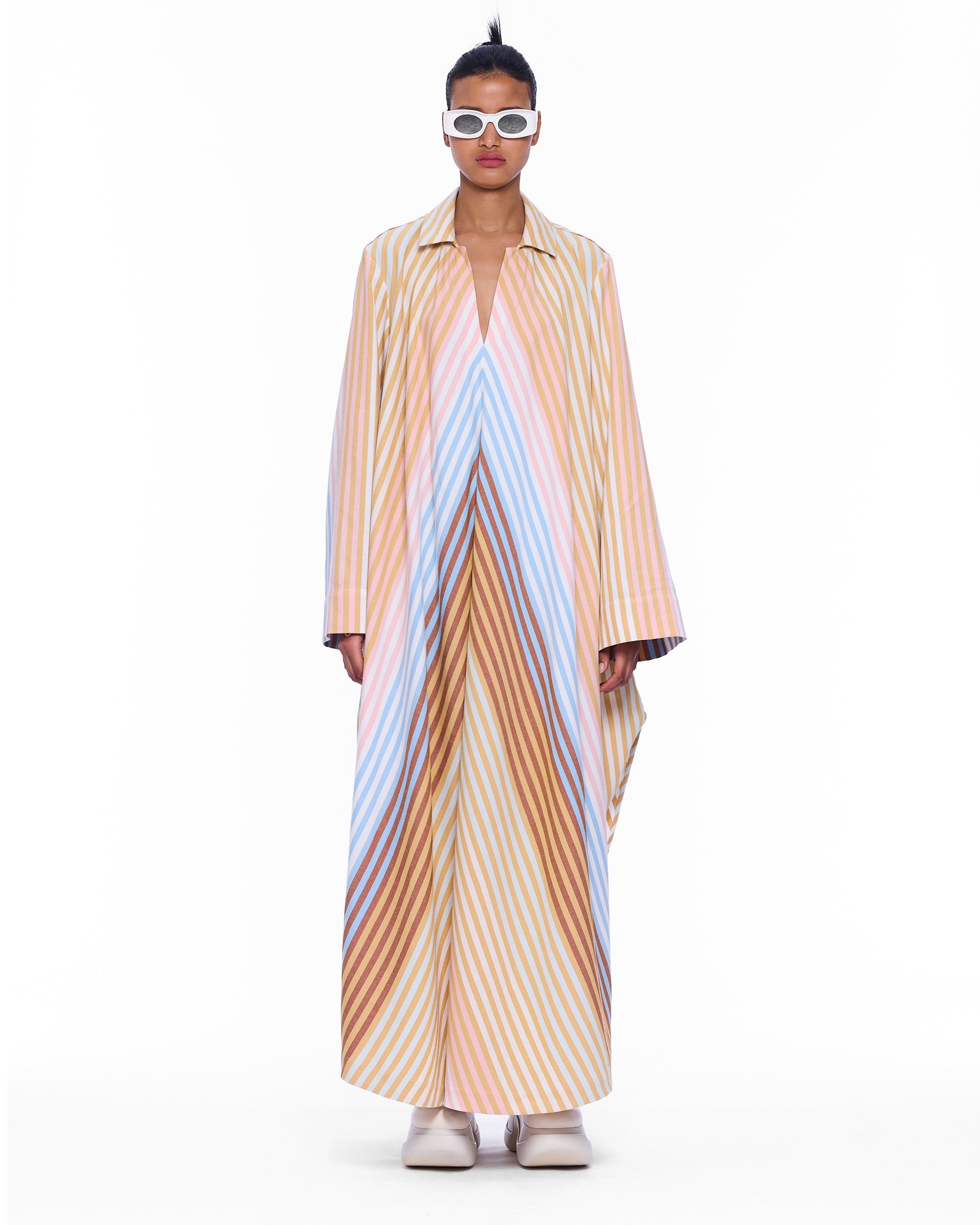 The V-Neck Caftan : Stripe 14