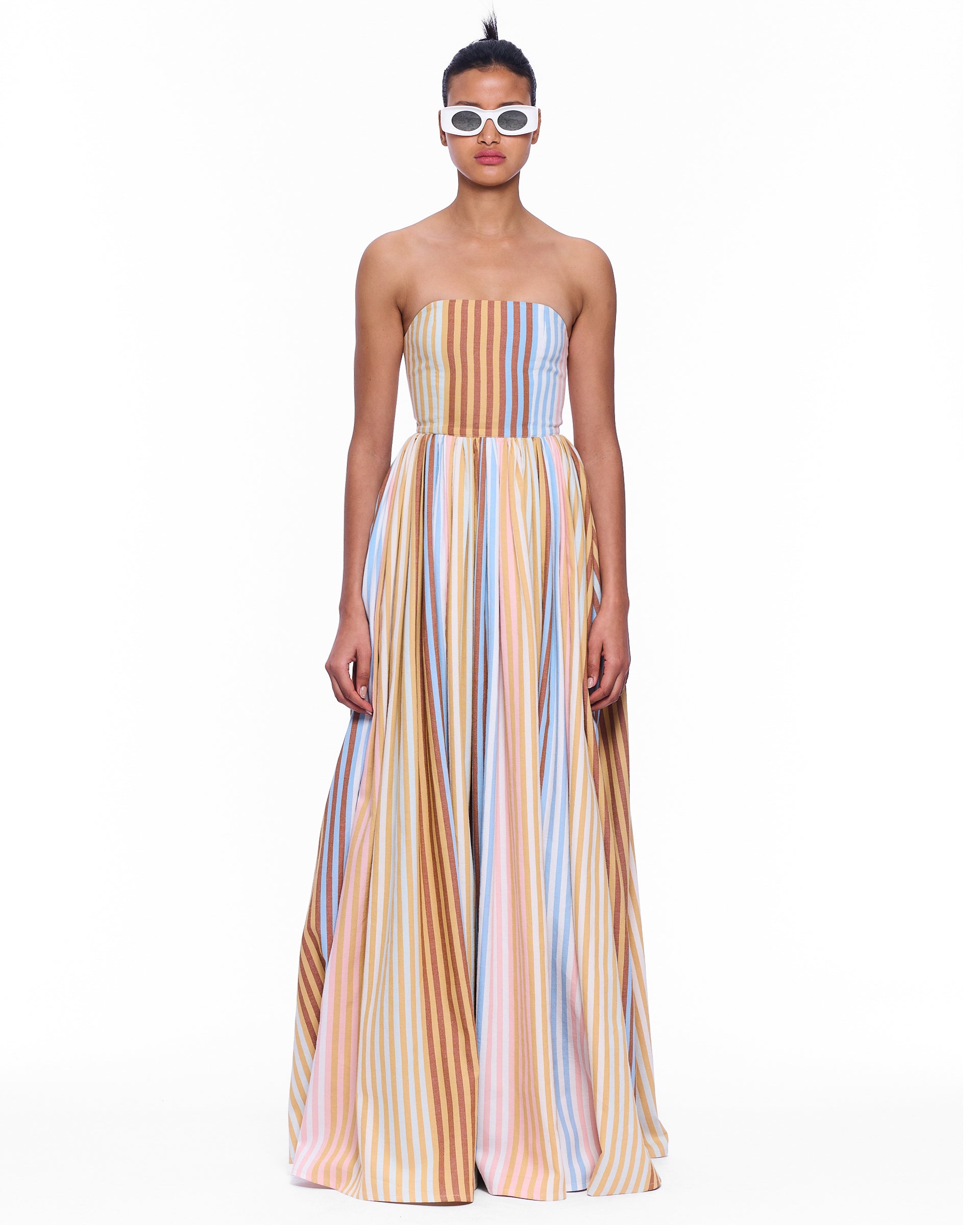 The Corset Maxi Dress : Stripe 14