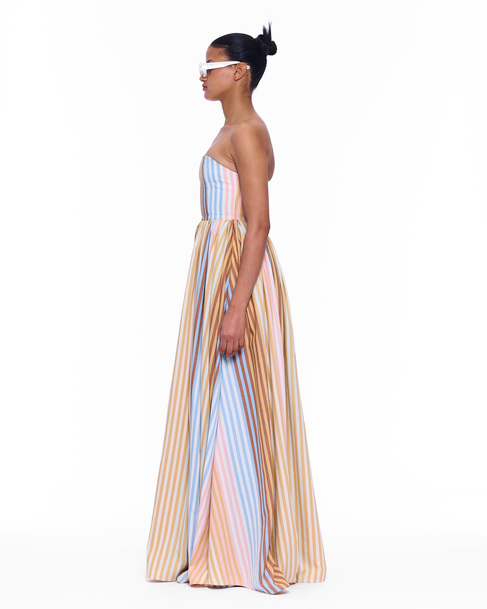 The Corset Maxi Dress : Stripe 14