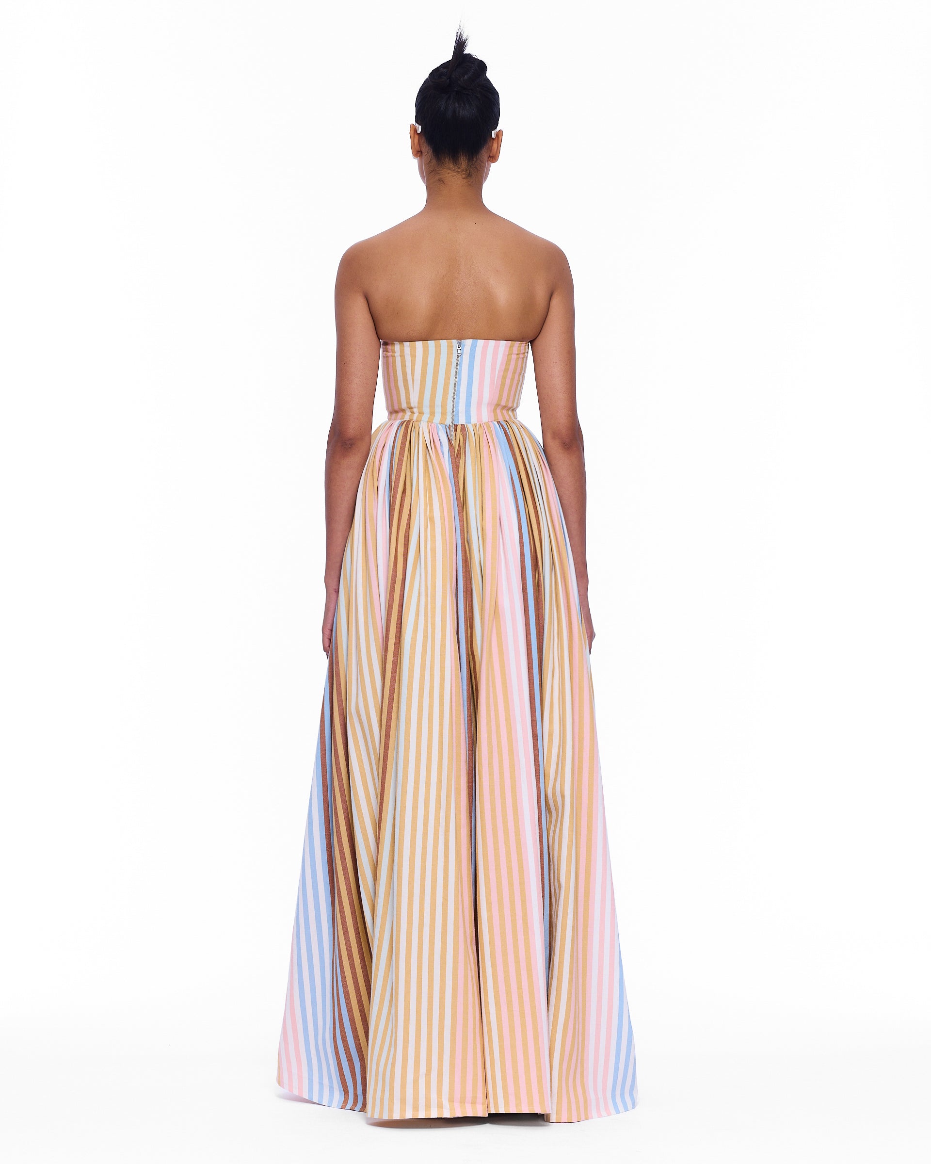 The Corset Maxi Dress : Stripe 14