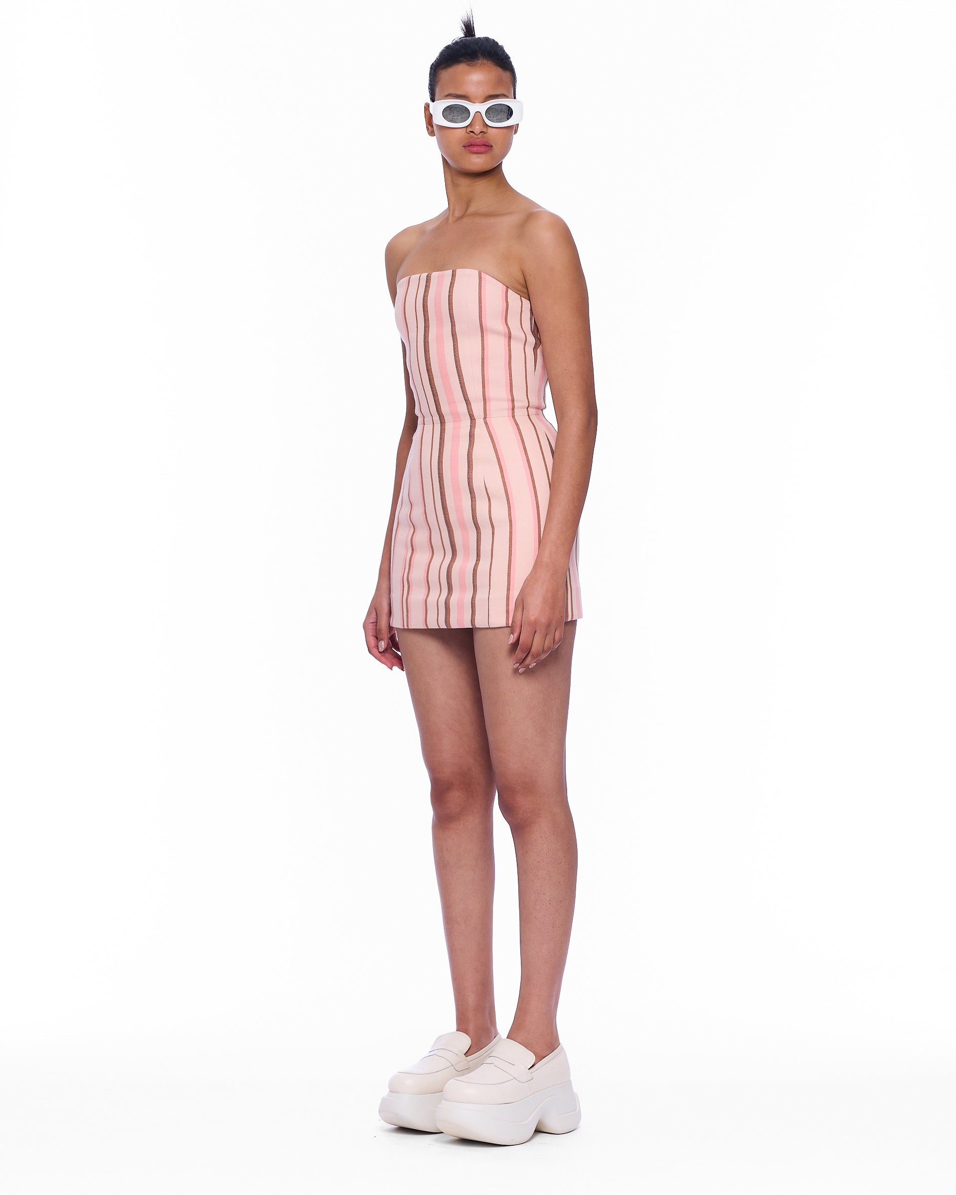 The Sculpted Corset Dress : Stripe 27