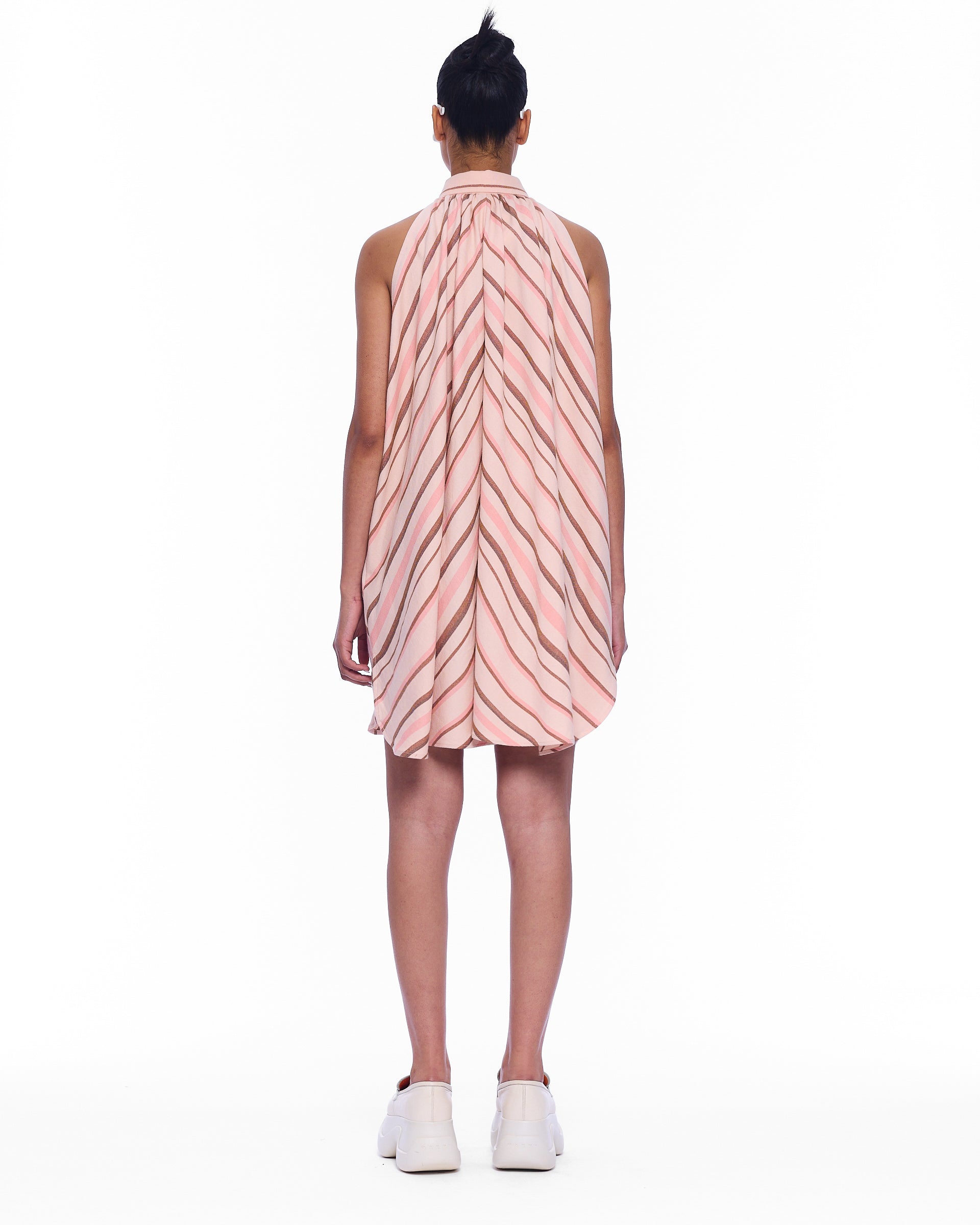 The Mini Halter Dress : Stripe 27