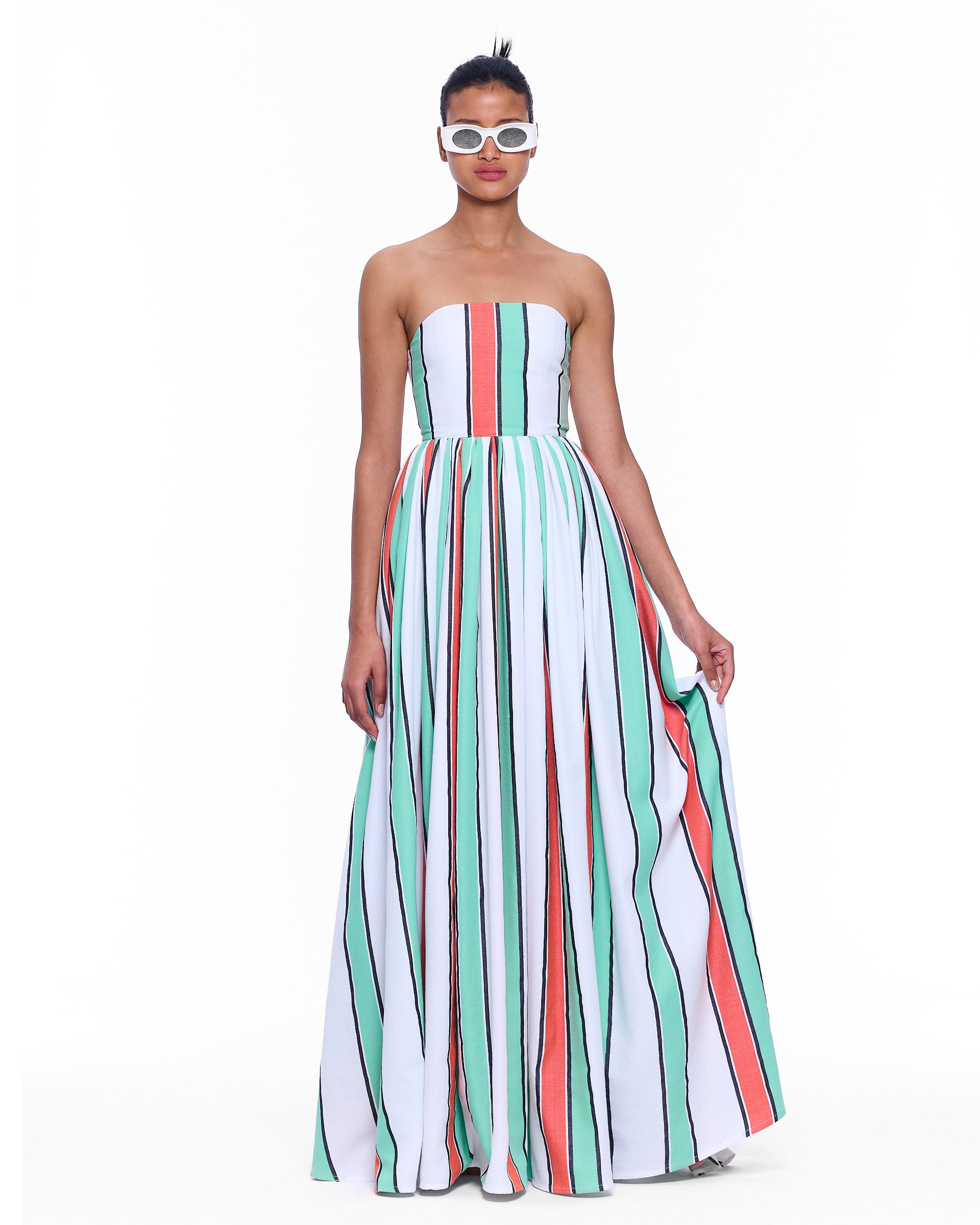 The Corset Maxi Dress : Stripe 2