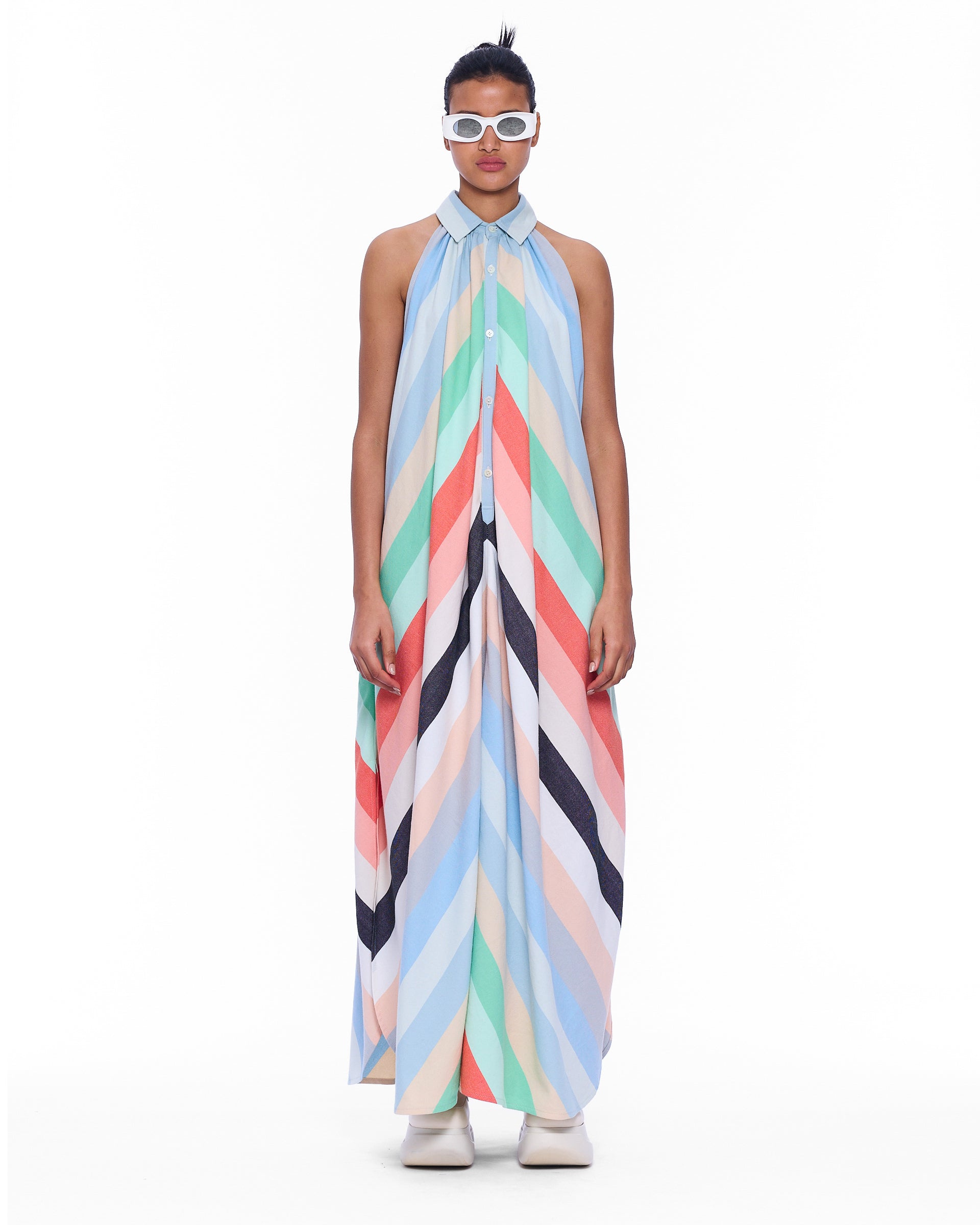 The Halter Dress : Stripe 32