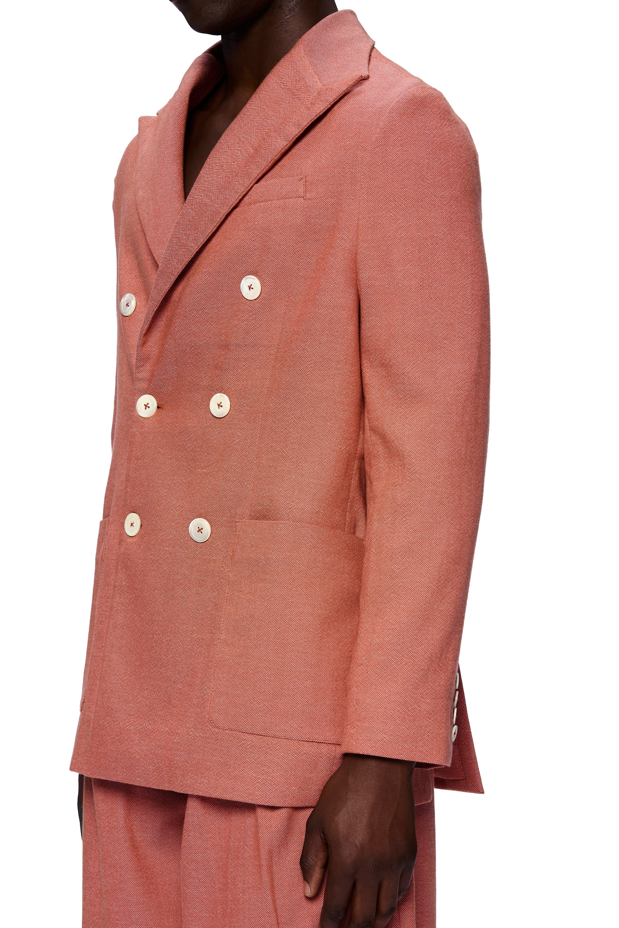 The Double Breasted Blazer : Brick