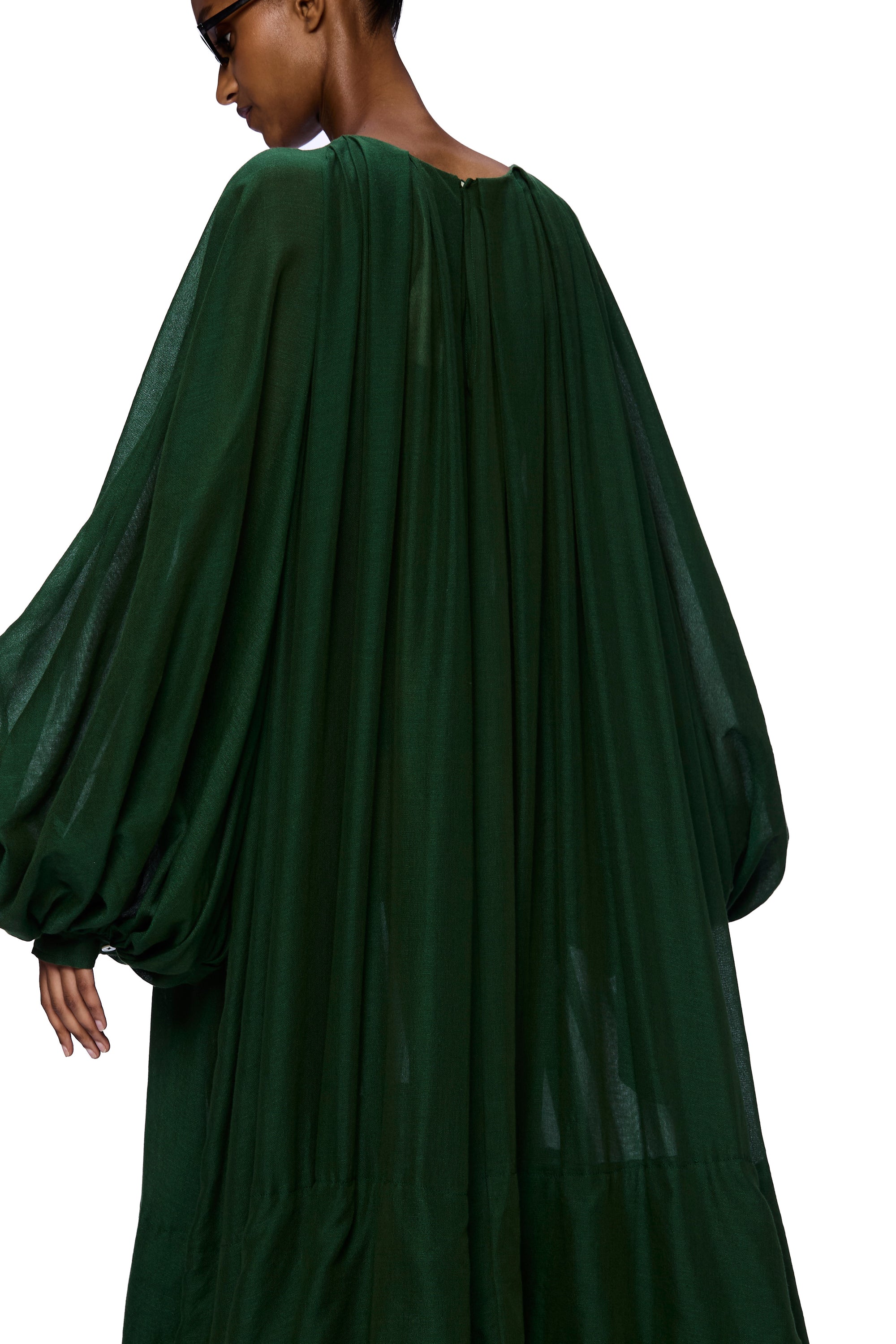 The Tiered Touareg Dress : Pine