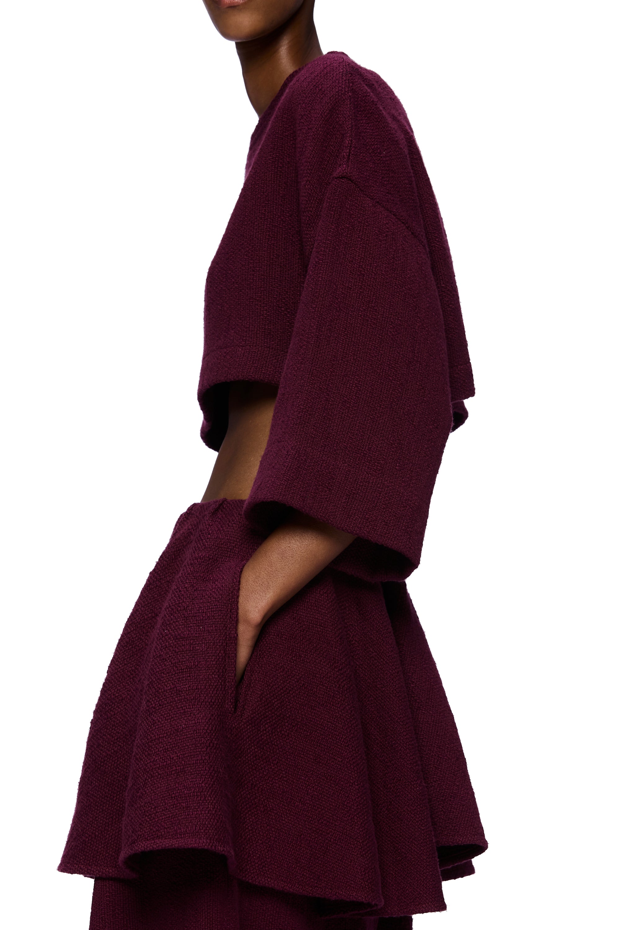 The Peplum Pant : Merlot