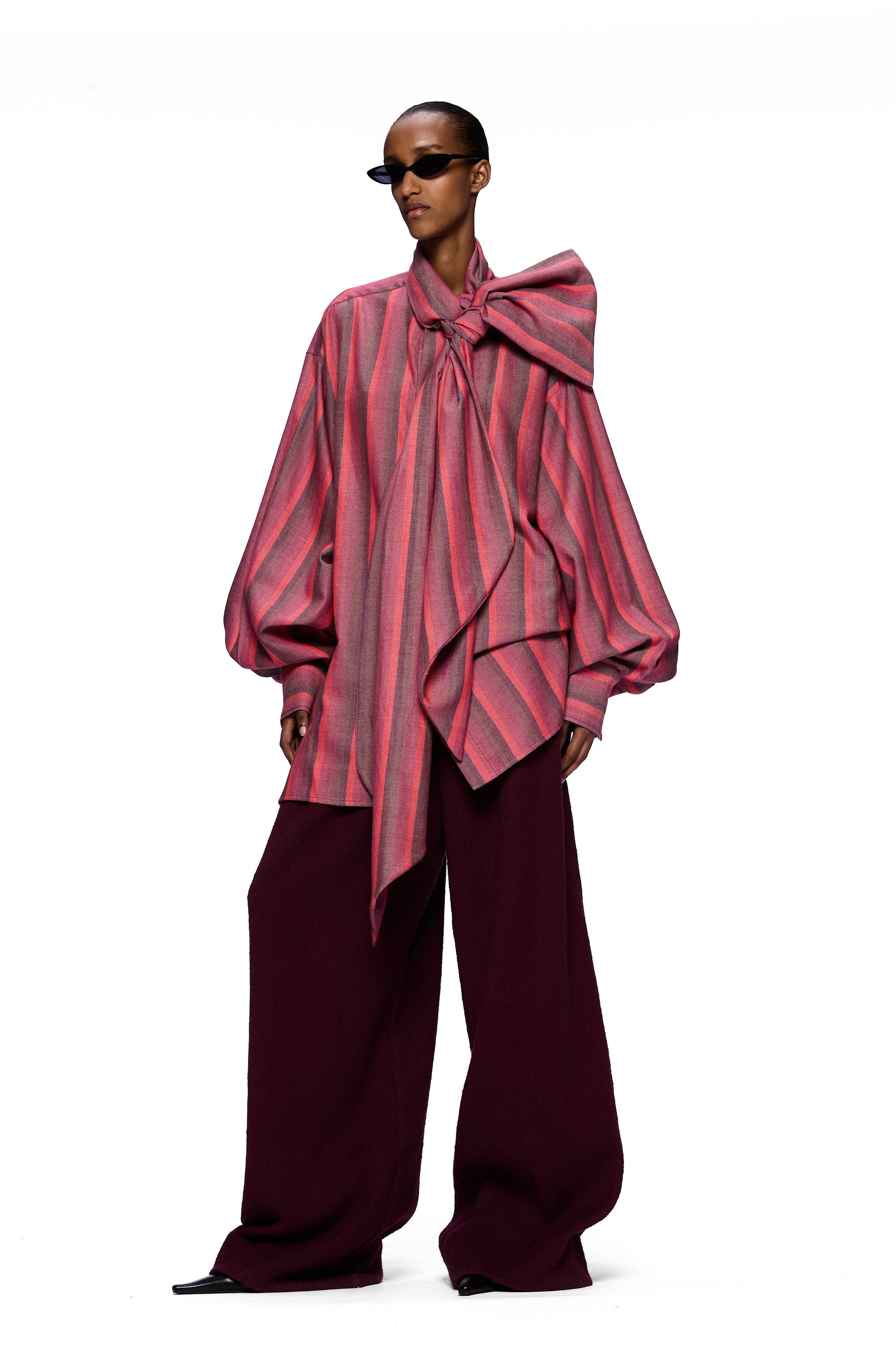 The Scarf Blouse : Stripe 15