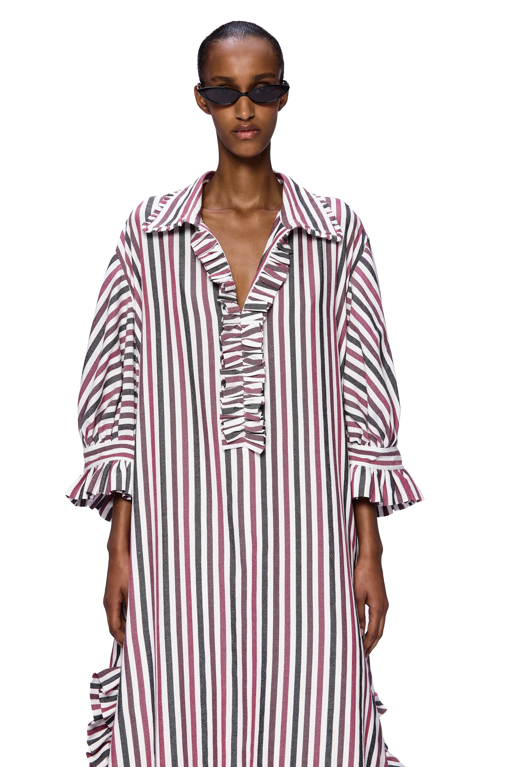 The Ruffled Tunic : Stripe 24