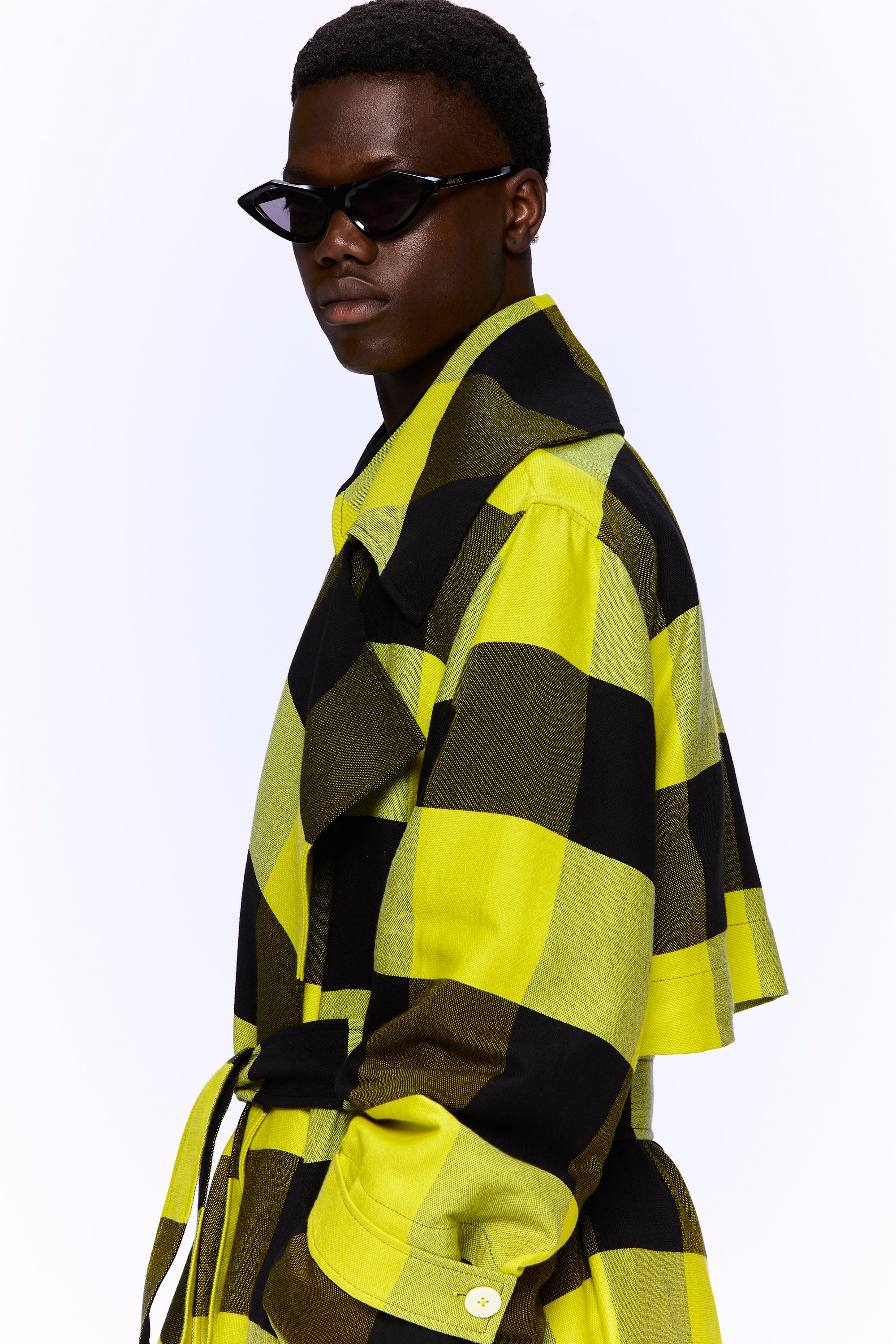 The Trench Coat : Plaid Black + Sunny