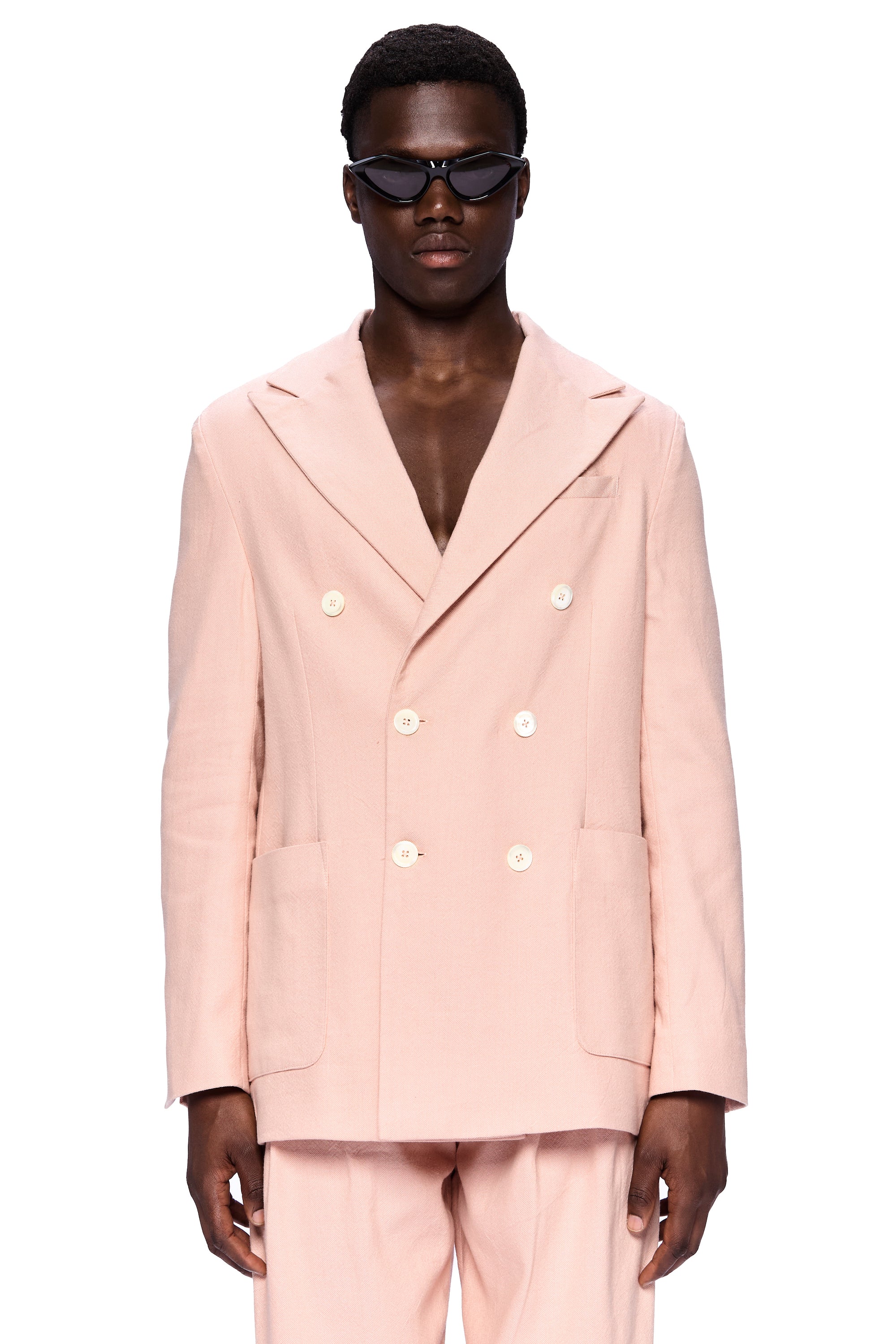 The Double Breasted Blazer : Flesh