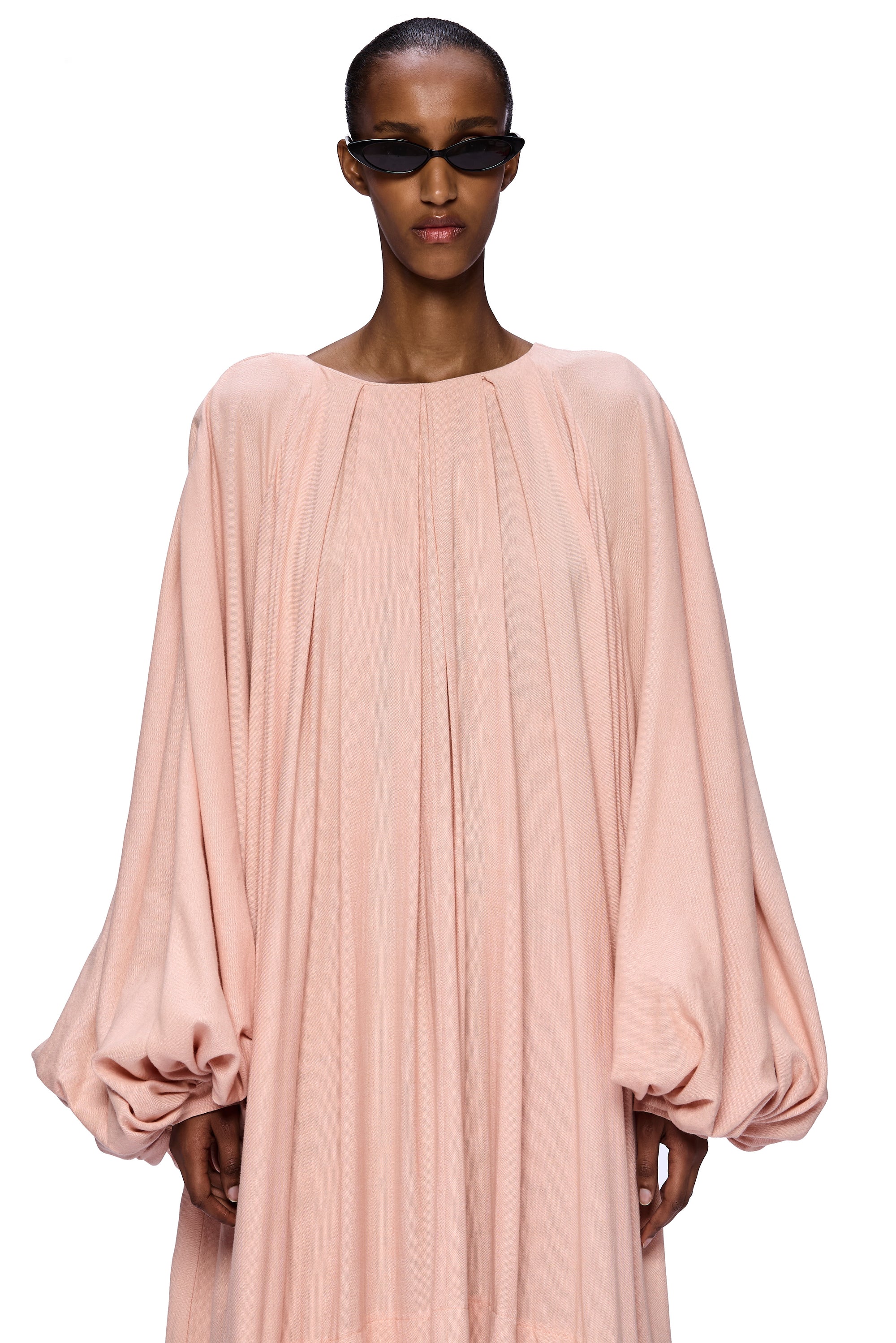 The Tiered Touareg Dress : Flesh