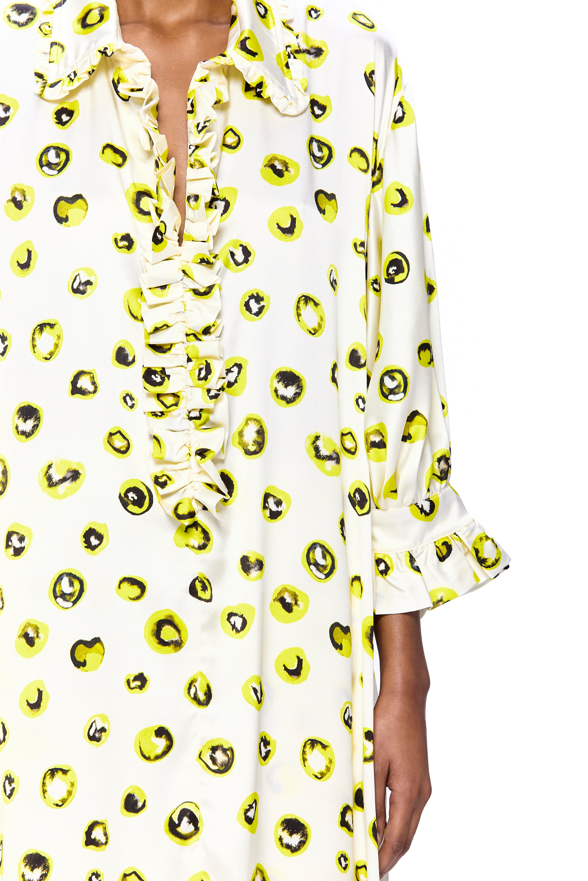 The Ruffled Tunic : Silk