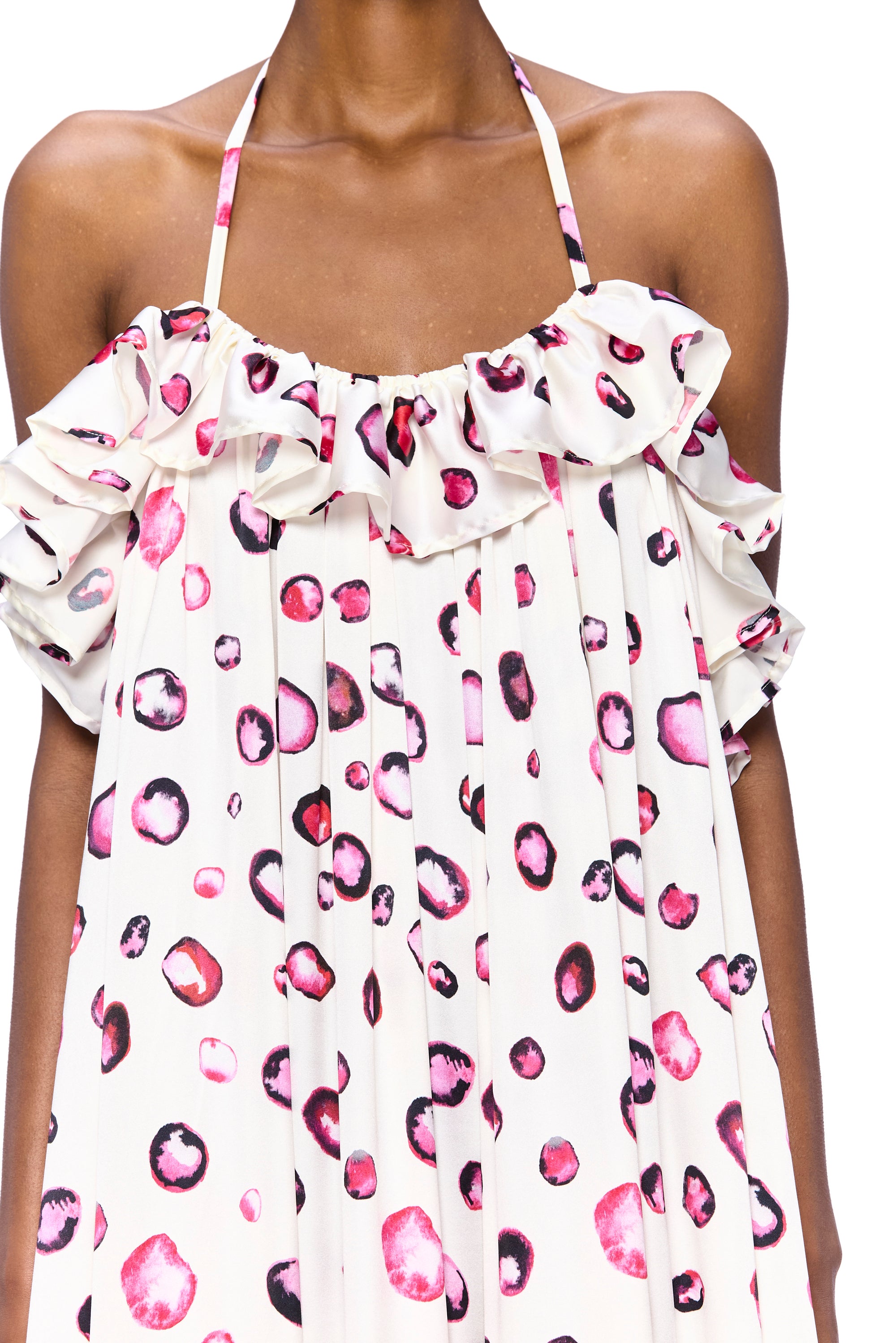 The Ruffled Slip Dress : Silk