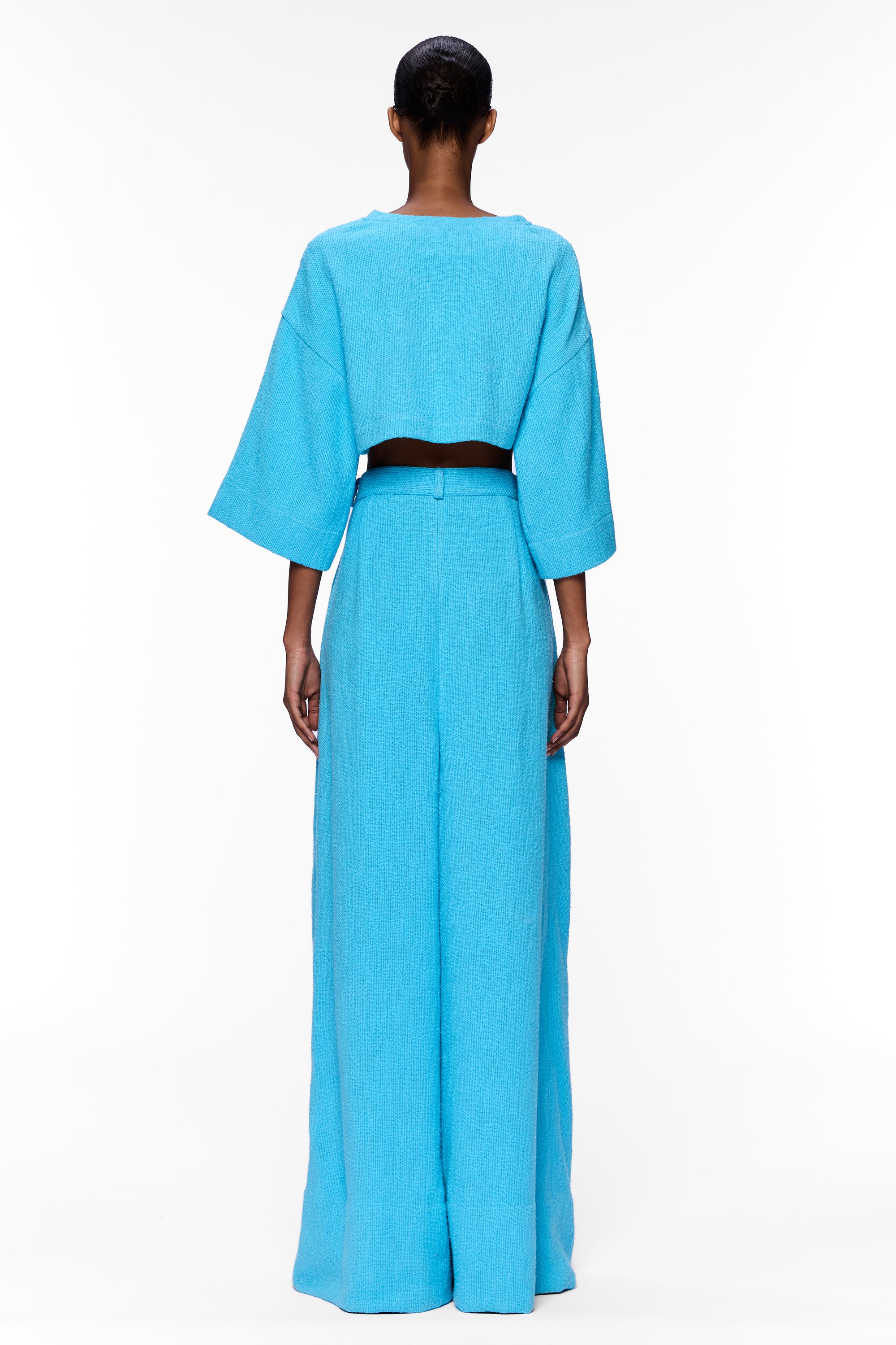 The Mid Rise Pant : Blue Ciel Flamme