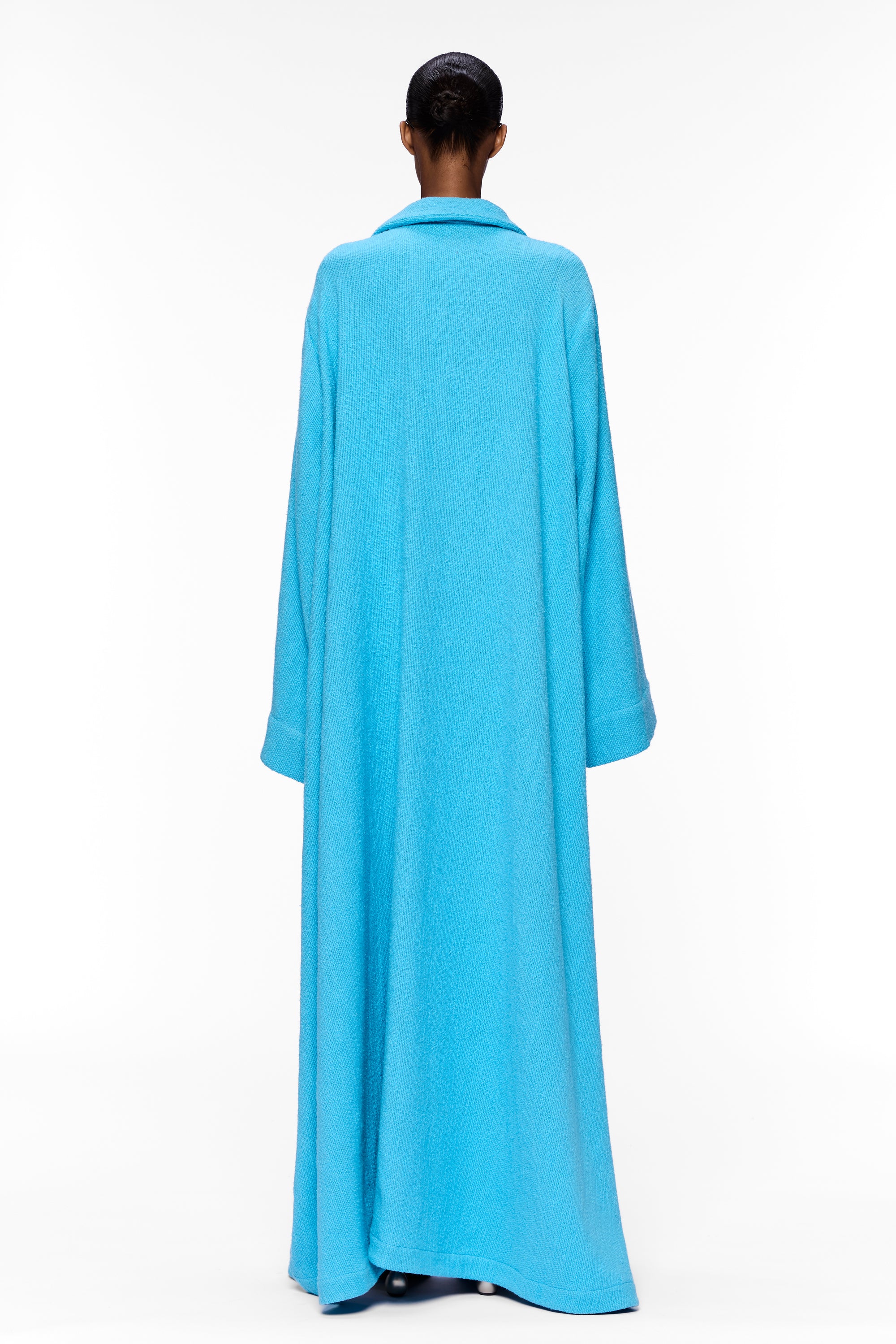 The V-Neck Caftan : Blue Ciel Flamme