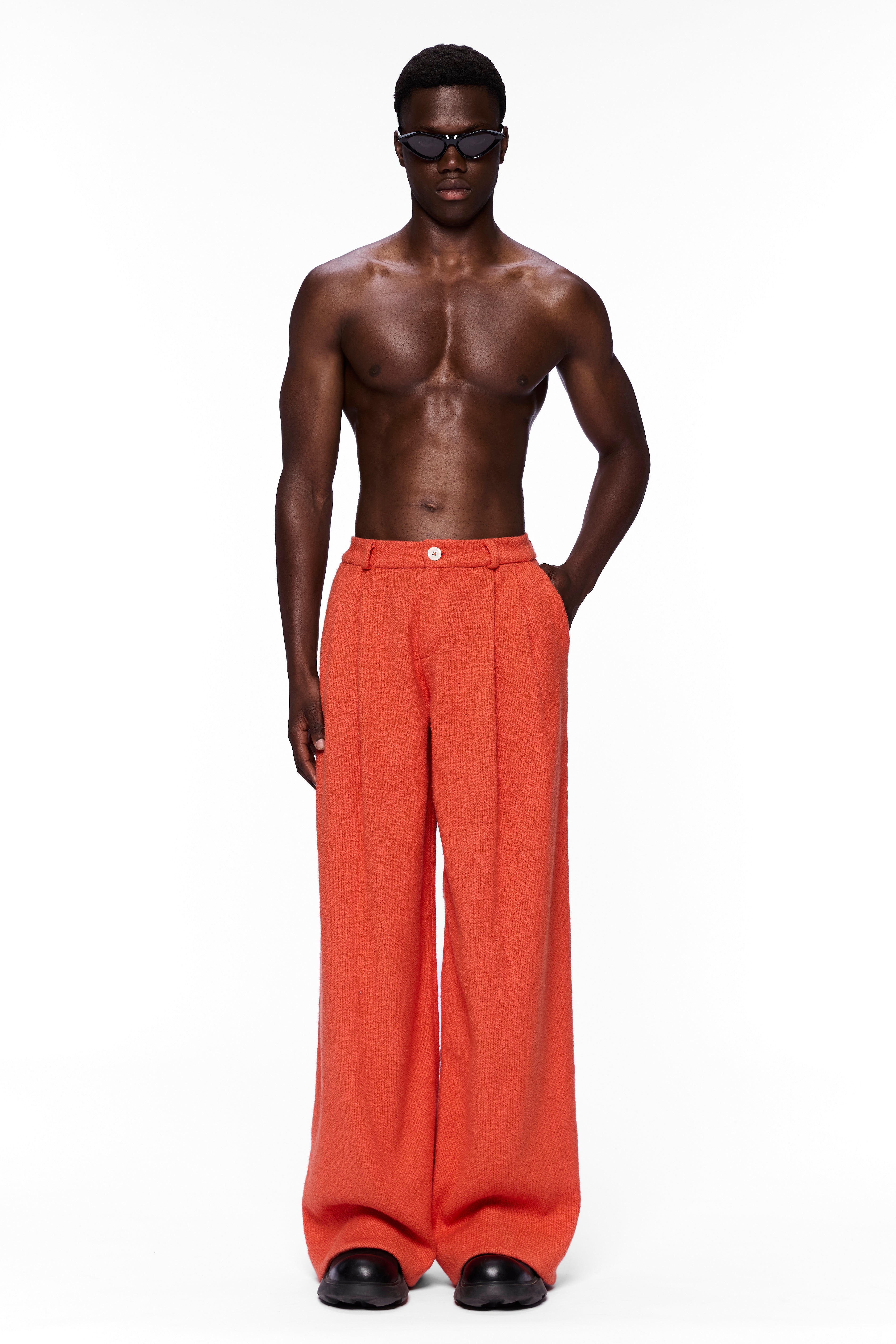 The Trouser : Burnt Orange Flamme