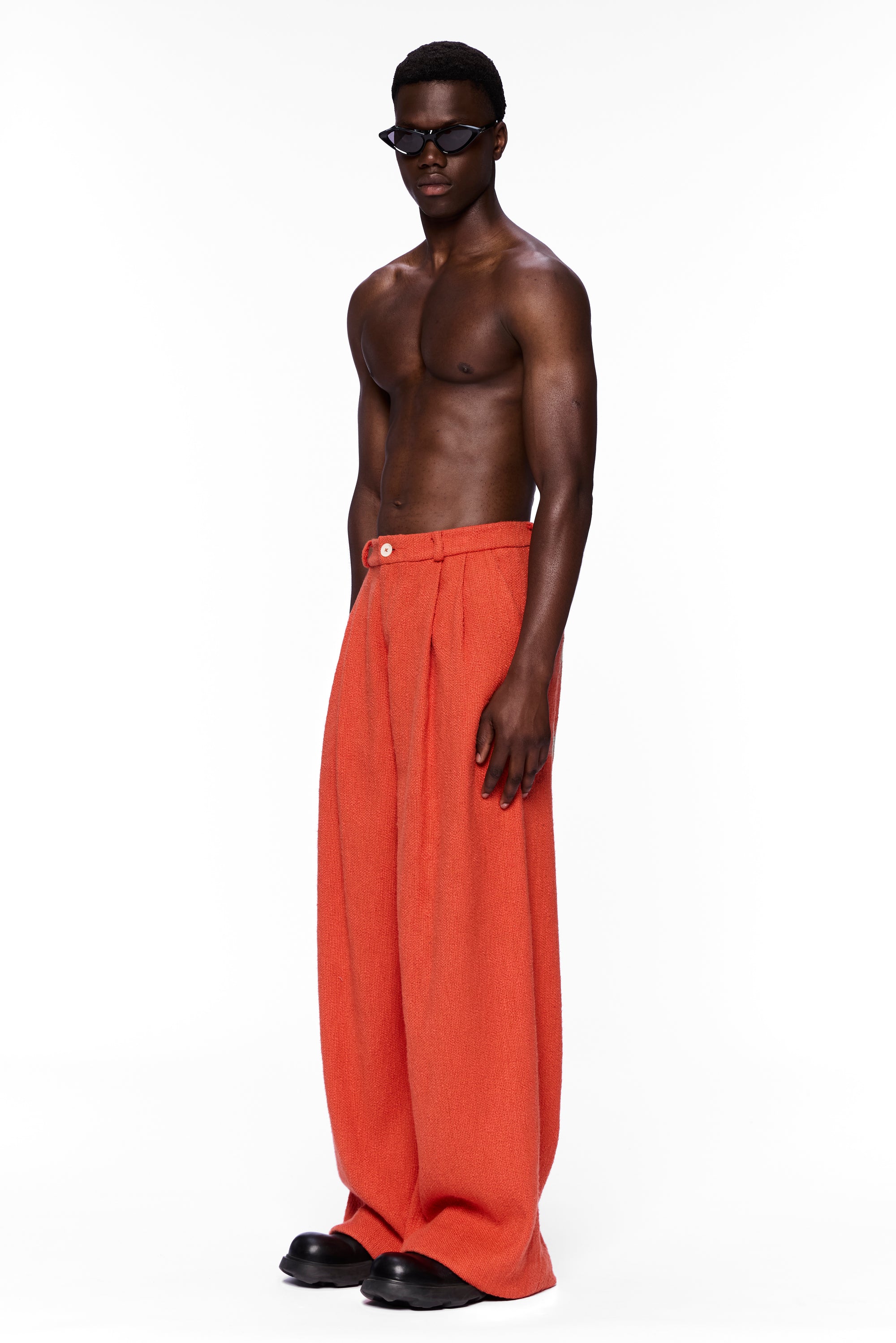 The Trouser : Burnt Orange Flamme