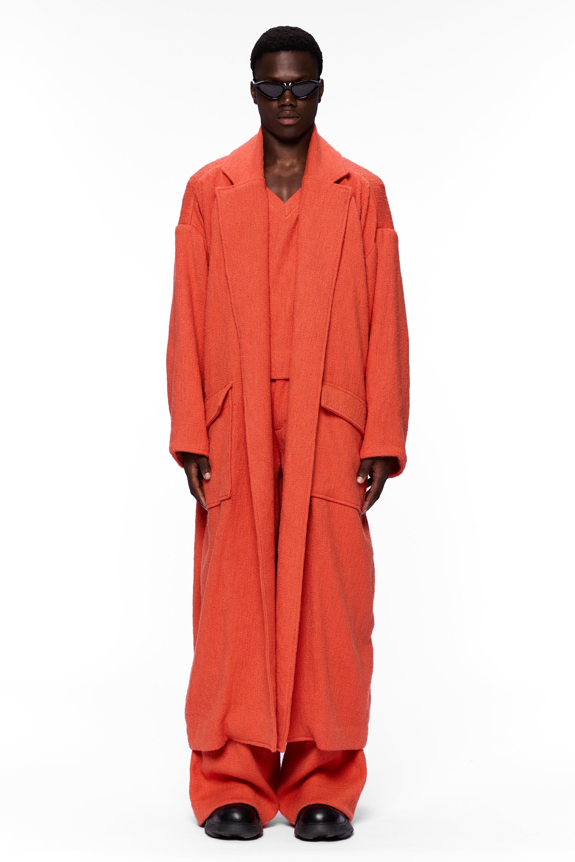 The Blanket Coat : Burnt Orange Flamme