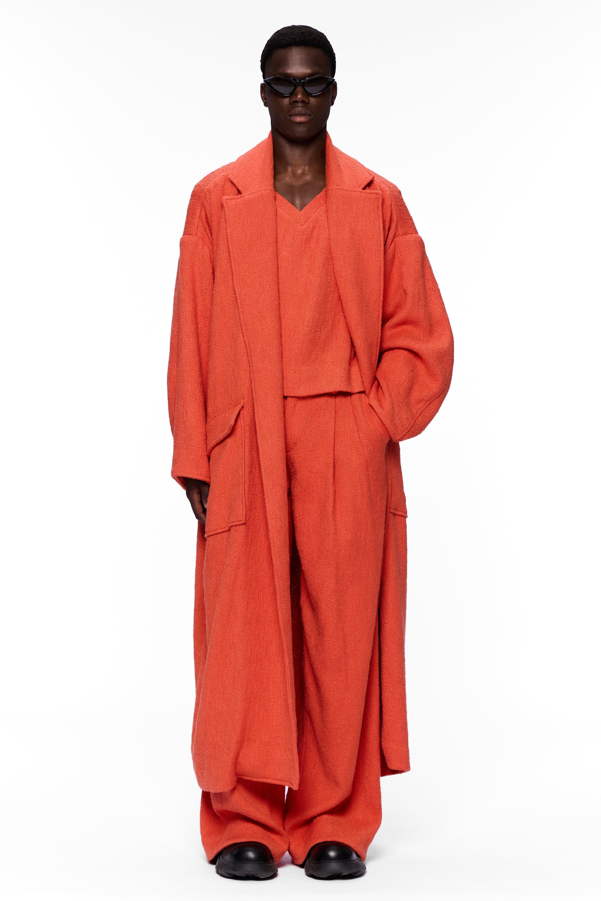 The Blanket Coat : Burnt Orange Flamme