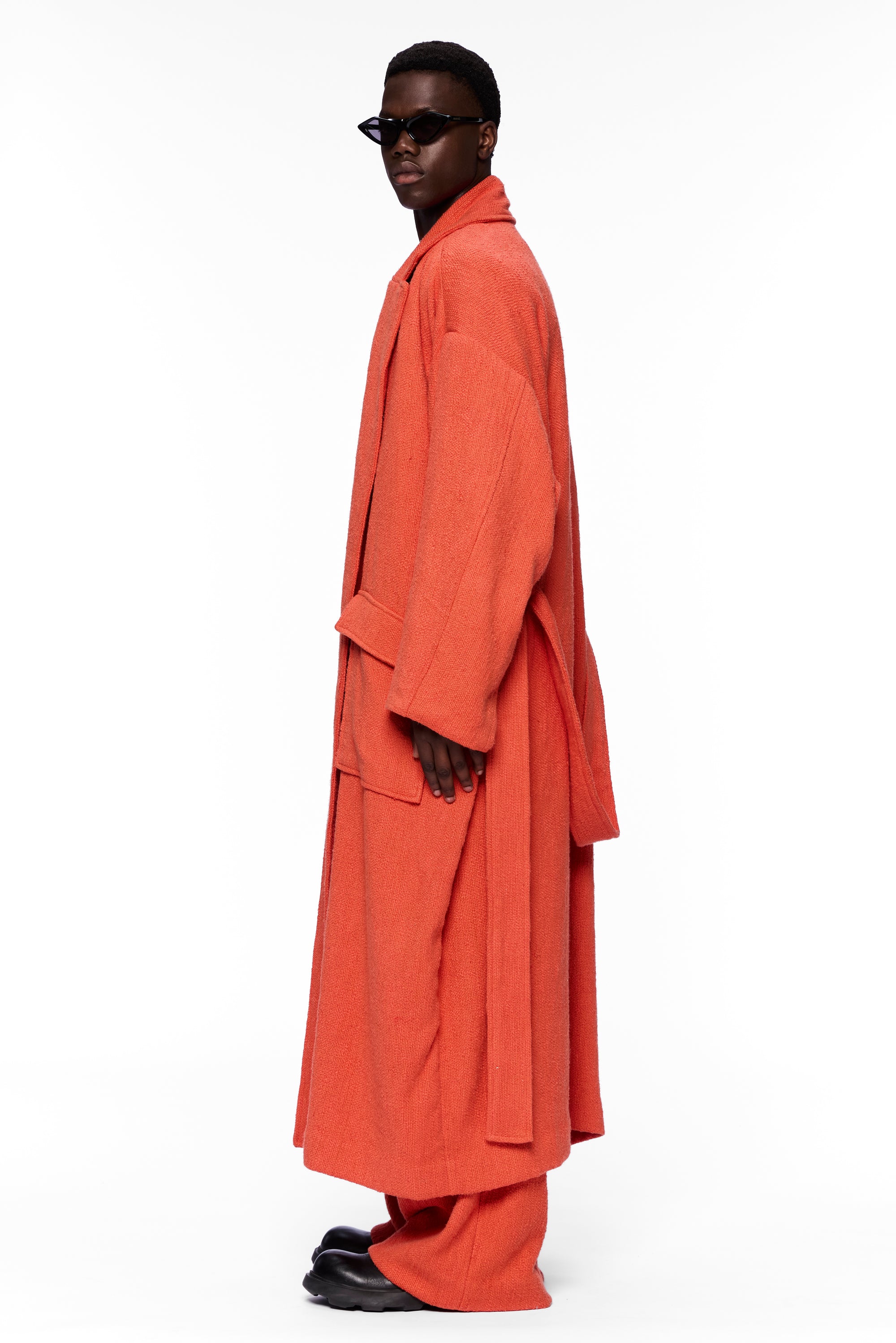 The Blanket Coat : Burnt Orange Flamme
