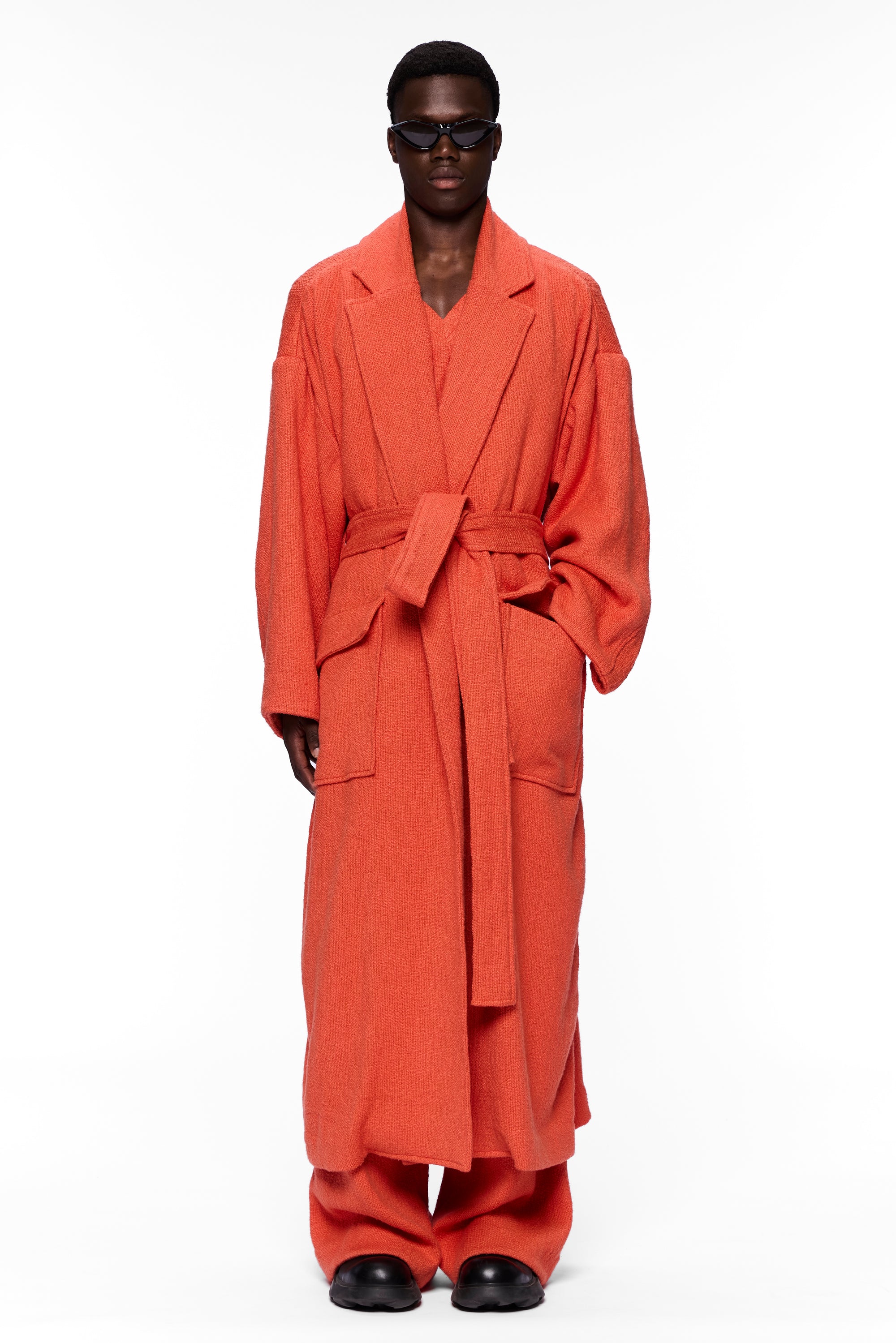 The Blanket Coat : Burnt Orange Flamme